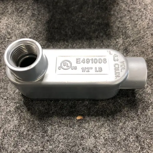 Dottie LB50CG 1/2 In LB Threaded Conduit Body with Cover & Gasket at TamDoUS Taylorsville