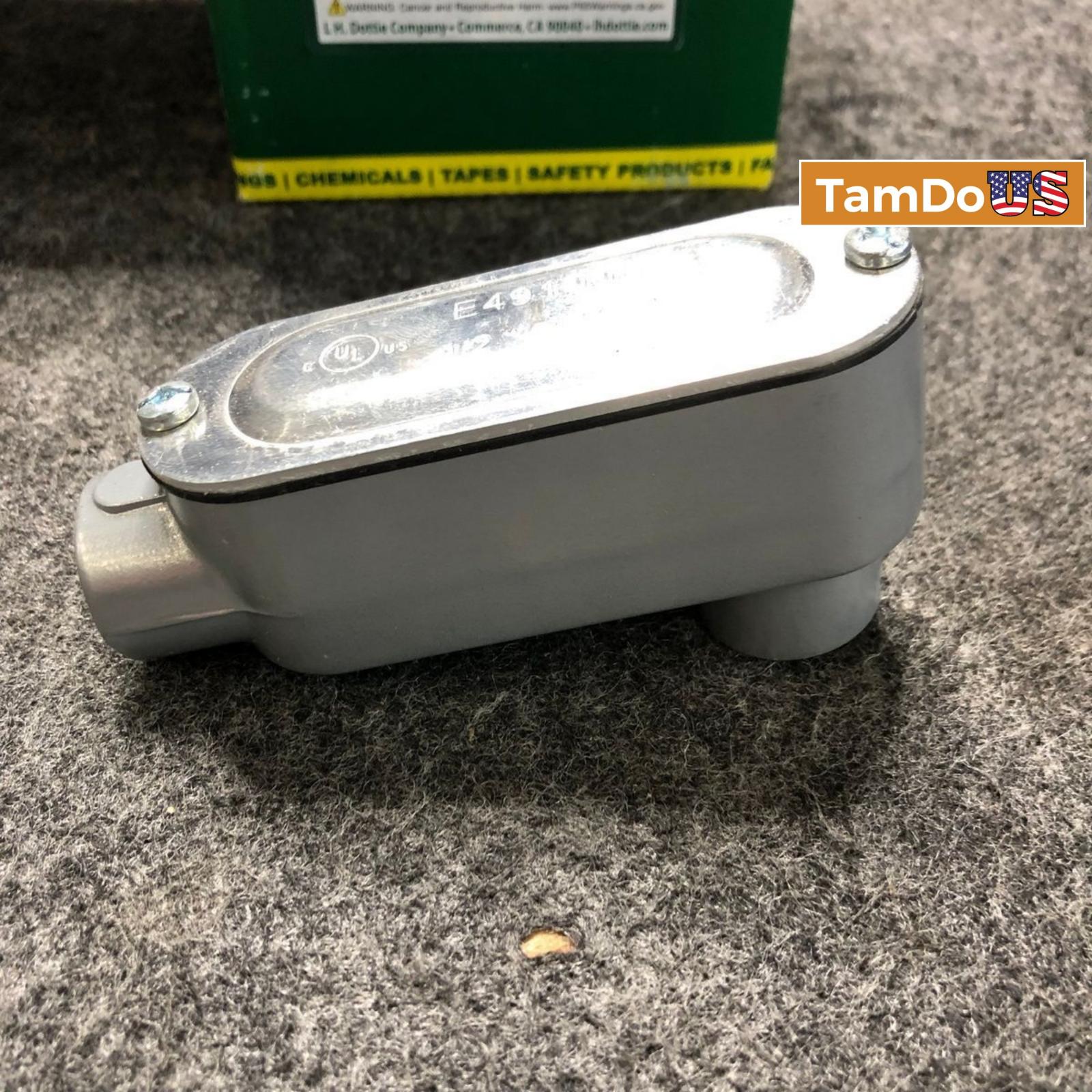 Dottie LB50CG 1/2 In LB Threaded Conduit Body with Cover & Gasket - Photo 3