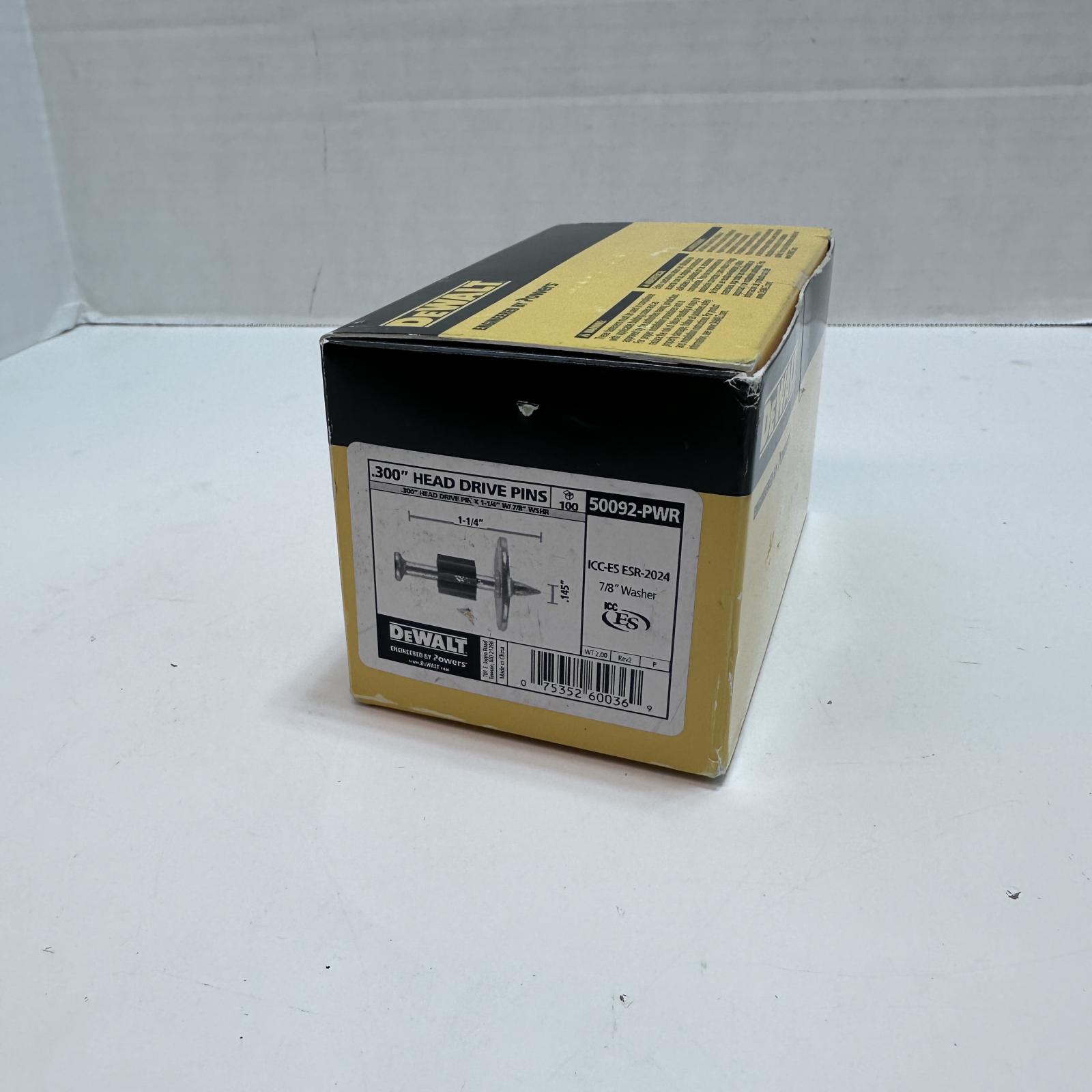 Lot of 5 Dewalt Drive Pins, 0.300" Head, 7/8" Washer - Photo 3