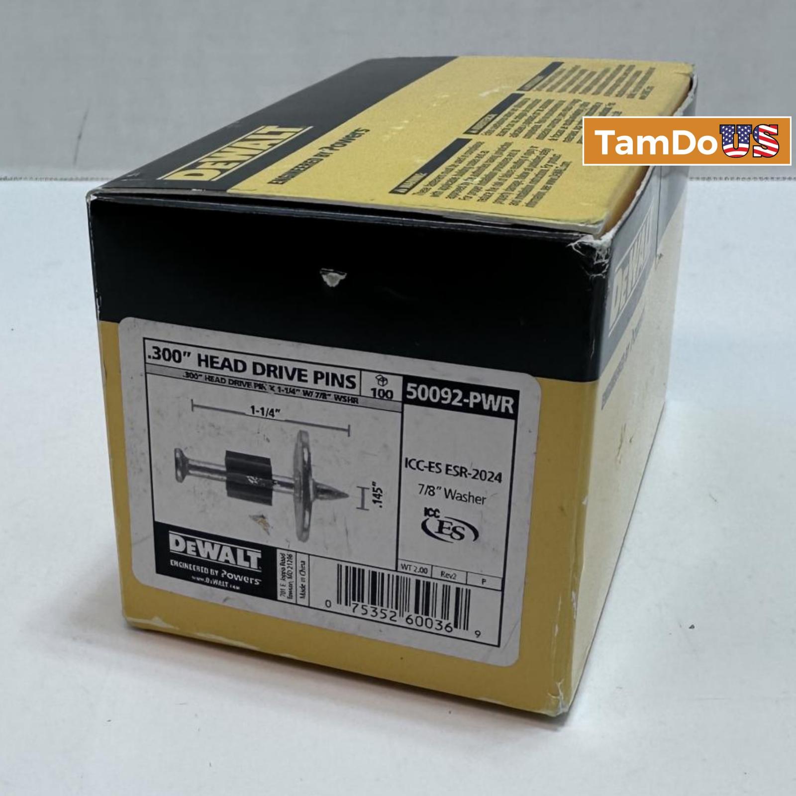 Lot of 5 Dewalt Drive Pins, 0.300" Head, 7/8" Washer - Photo 9