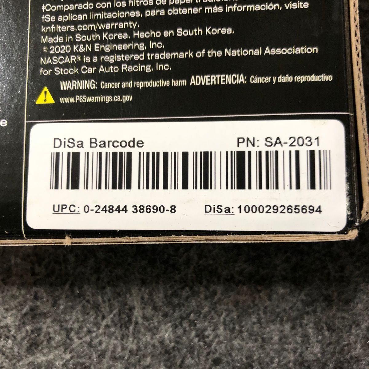 K&N SA 2031 Washable Engine Air Filter - For 1982-2020 Nissan Maxima - Photo 2