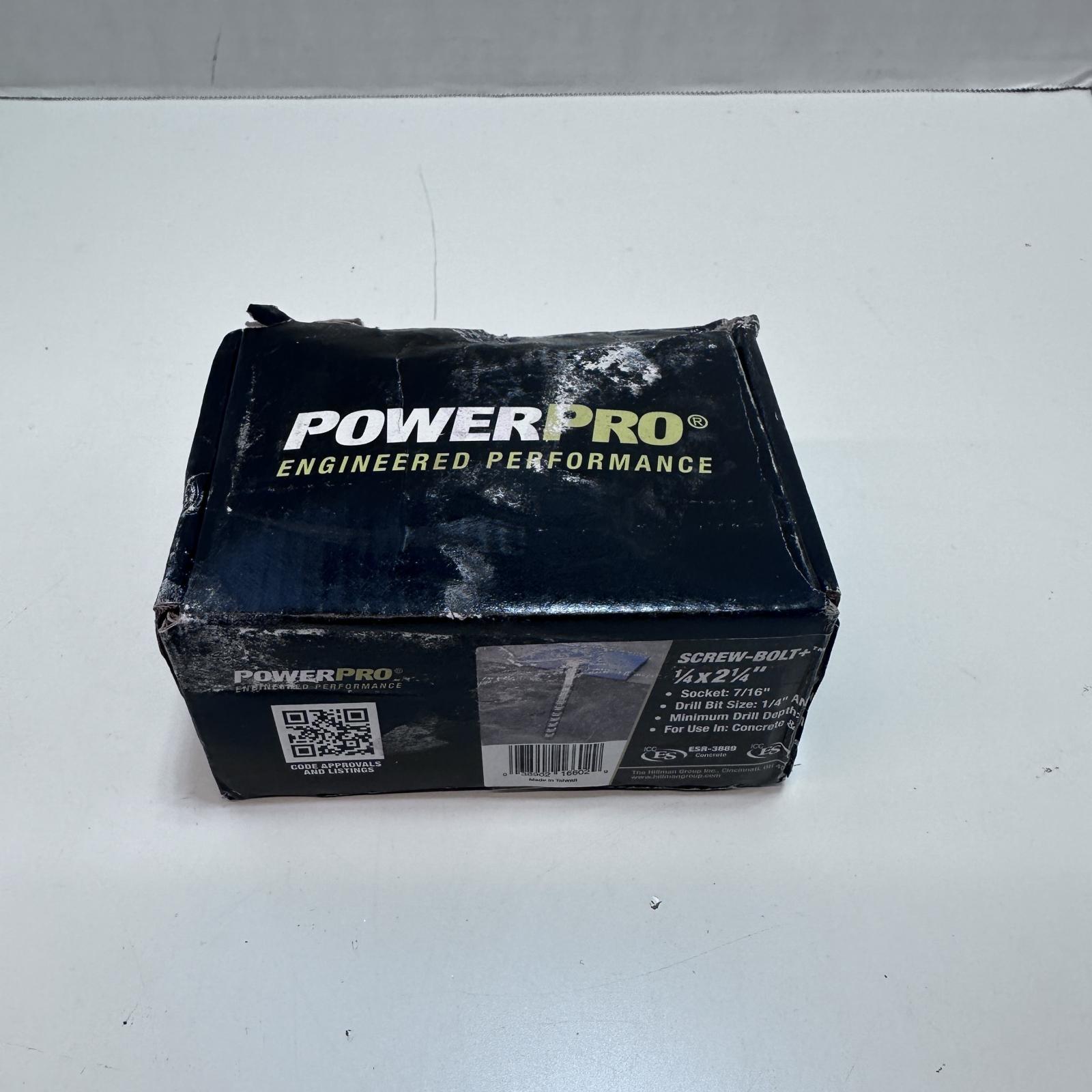 Hillman PowerPro Screw-Bolt Anchors (1/4" x 2-1/4") - 25 pc - Photo 2