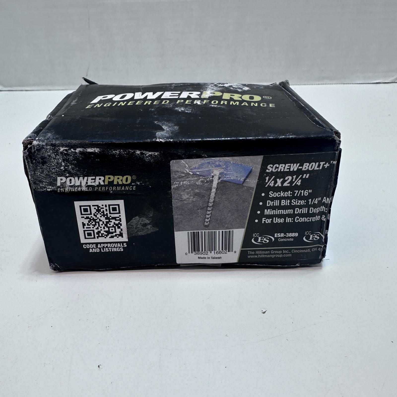 Hillman PowerPro Screw-Bolt Anchors (1/4" x 2-1/4") - 25 pc - Photo 5