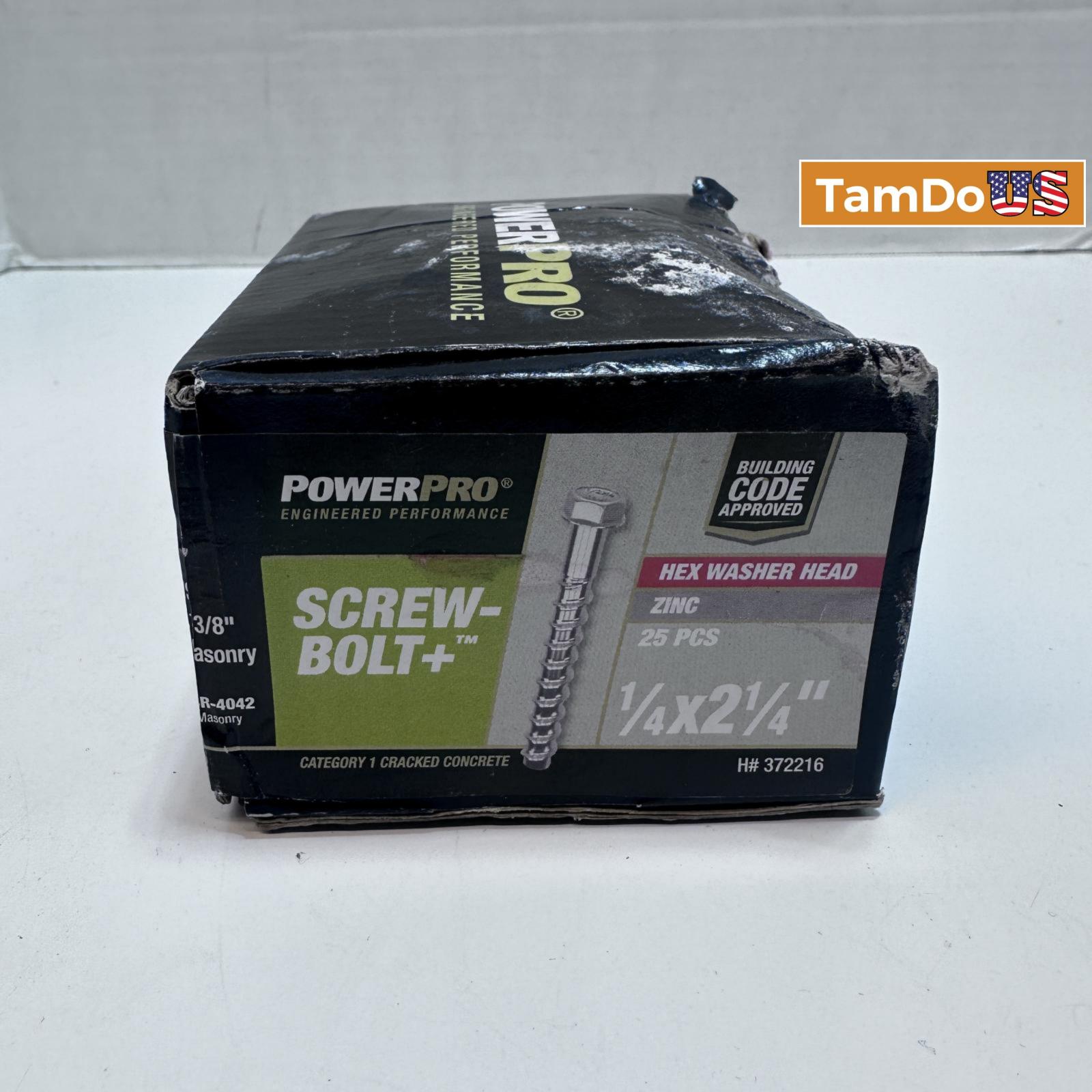 Hillman PowerPro Screw-Bolt Anchors (1/4" x 2-1/4") - 25 pc - Photo 6