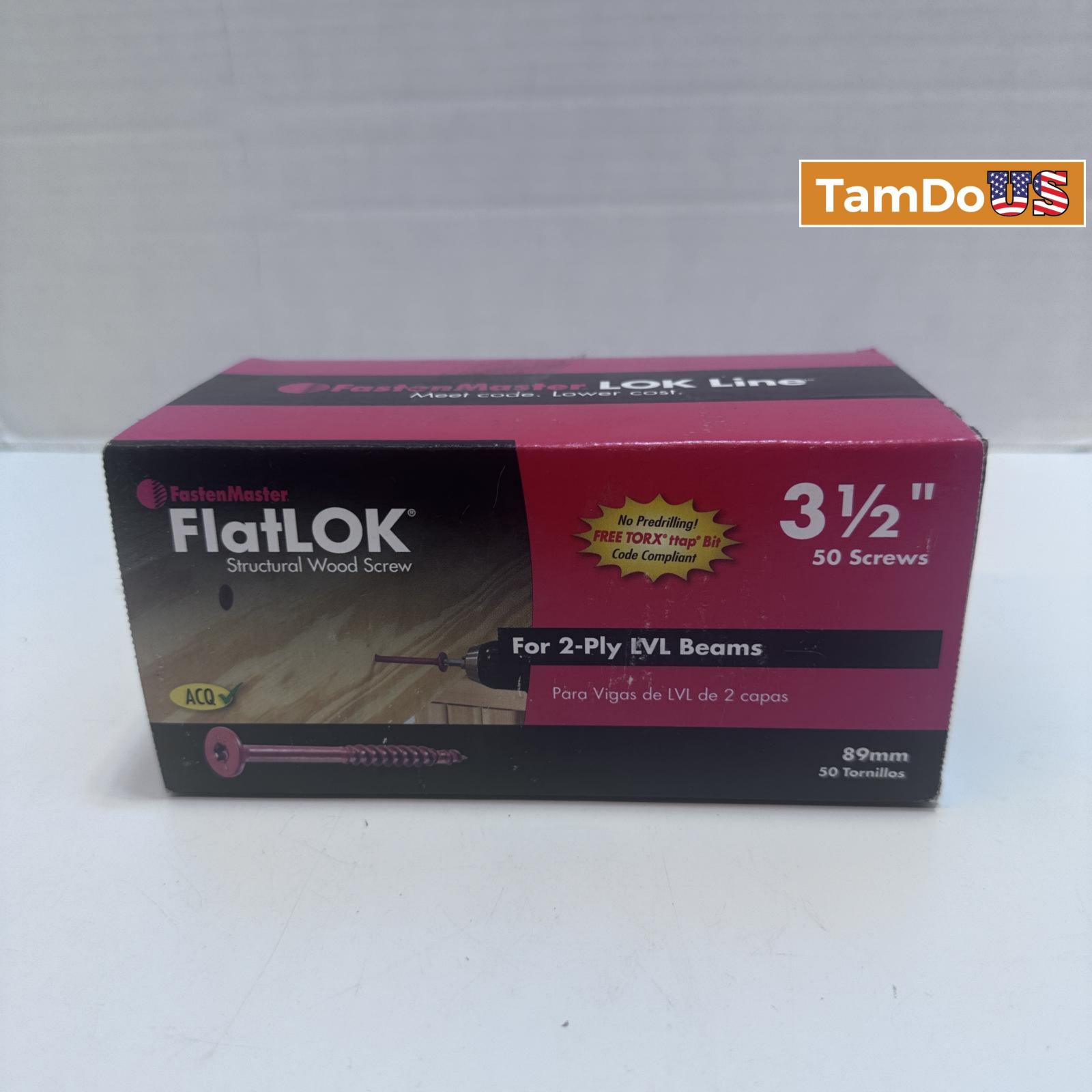 FastenMaster FlatLok 3-1/2 in. L Torx Ttap Epoxy Wood Screws - Photo 5