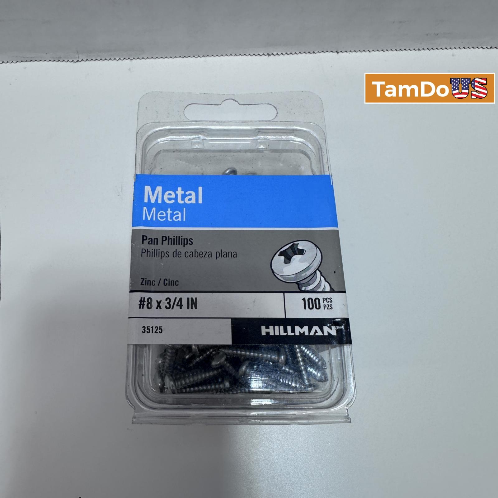 Lot of 2 Hillman #8 x 3/4-in Phillips Drive Standard Sheet Metal Screws - Photo 5