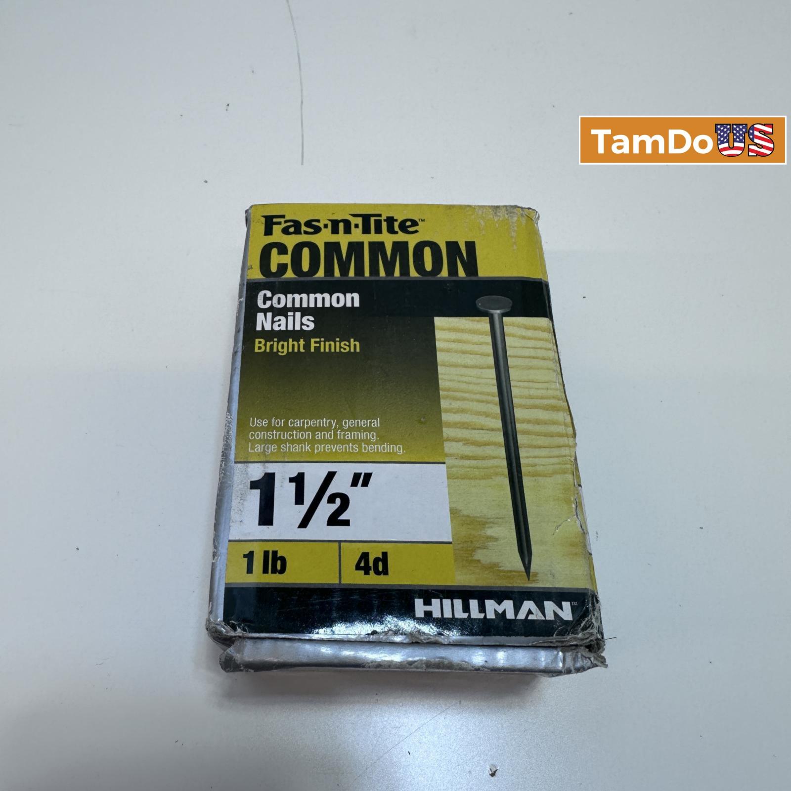 HILLMAN FASTENERS 461354 1.5" 4D Bright Finish Common Nail 1 Lb Box - Photo 6