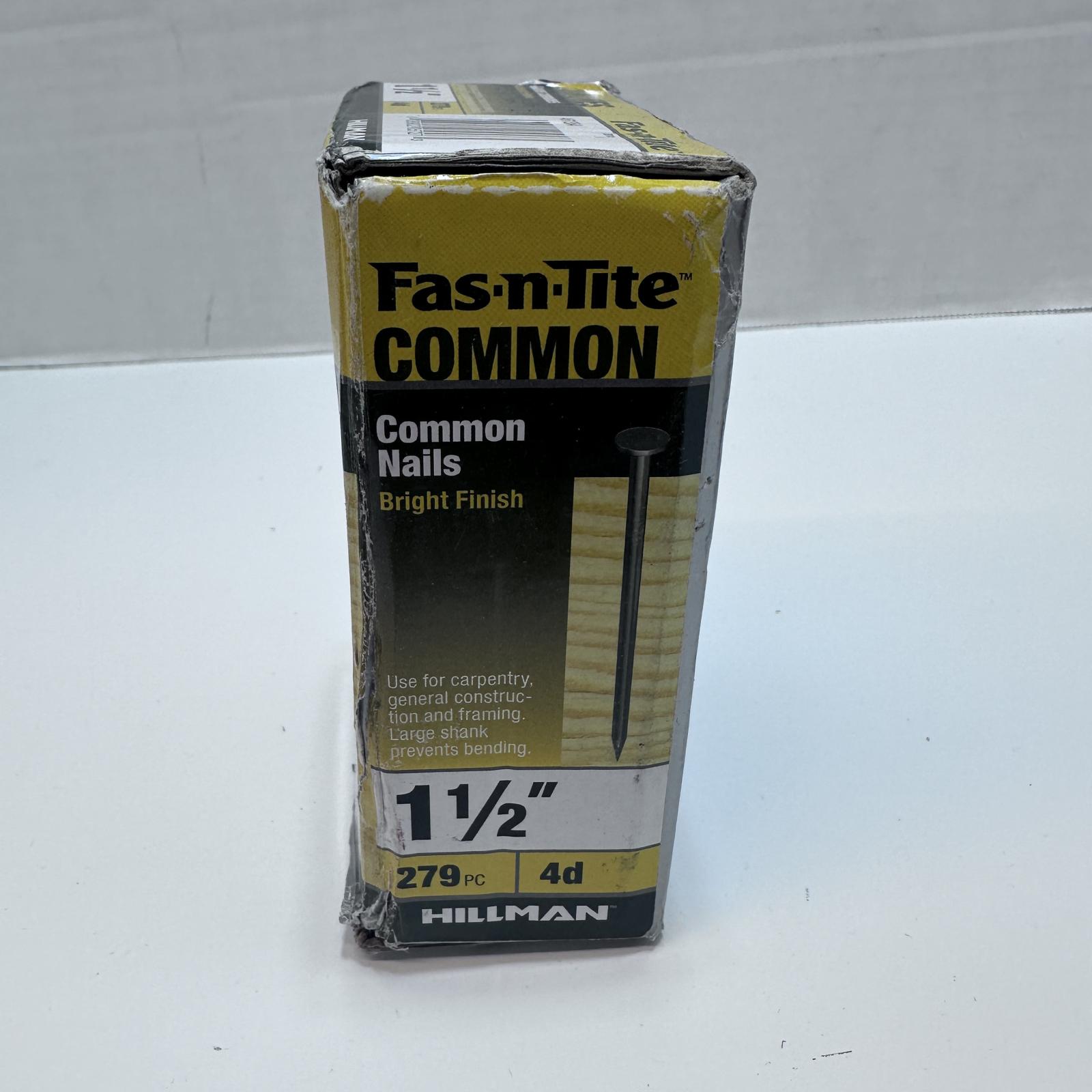 HILLMAN FASTENERS 461354 1.5" 4D Bright Finish Common Nail 1 Lb Box - Photo 2