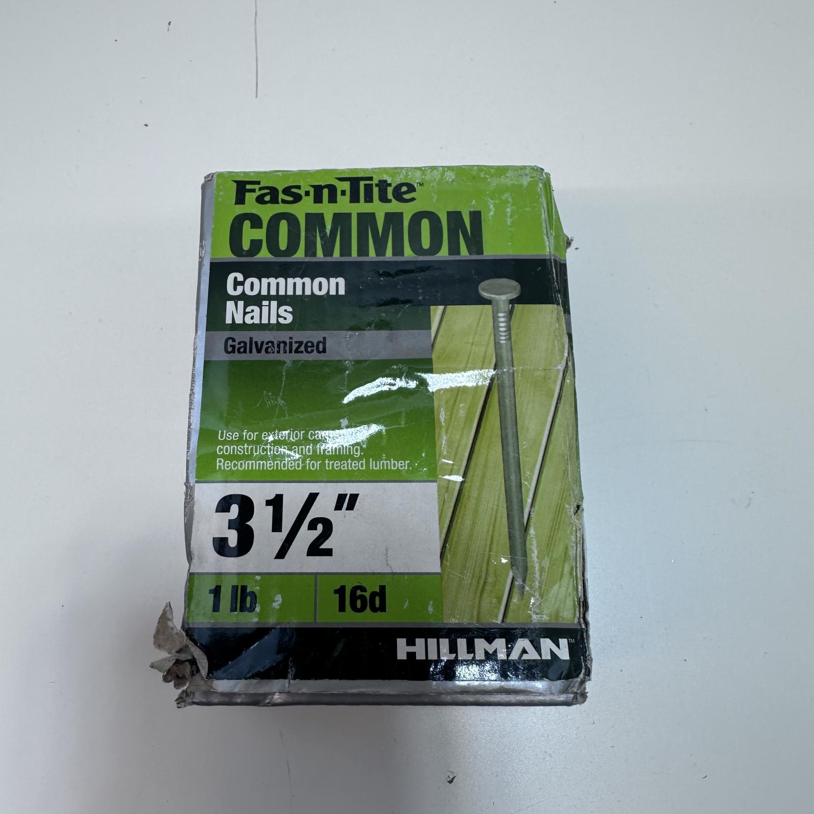 Hillman Fasteners™ 461287 Galvanized Common Nails, 3.5" x 16D, 1 Lb - Photo 2