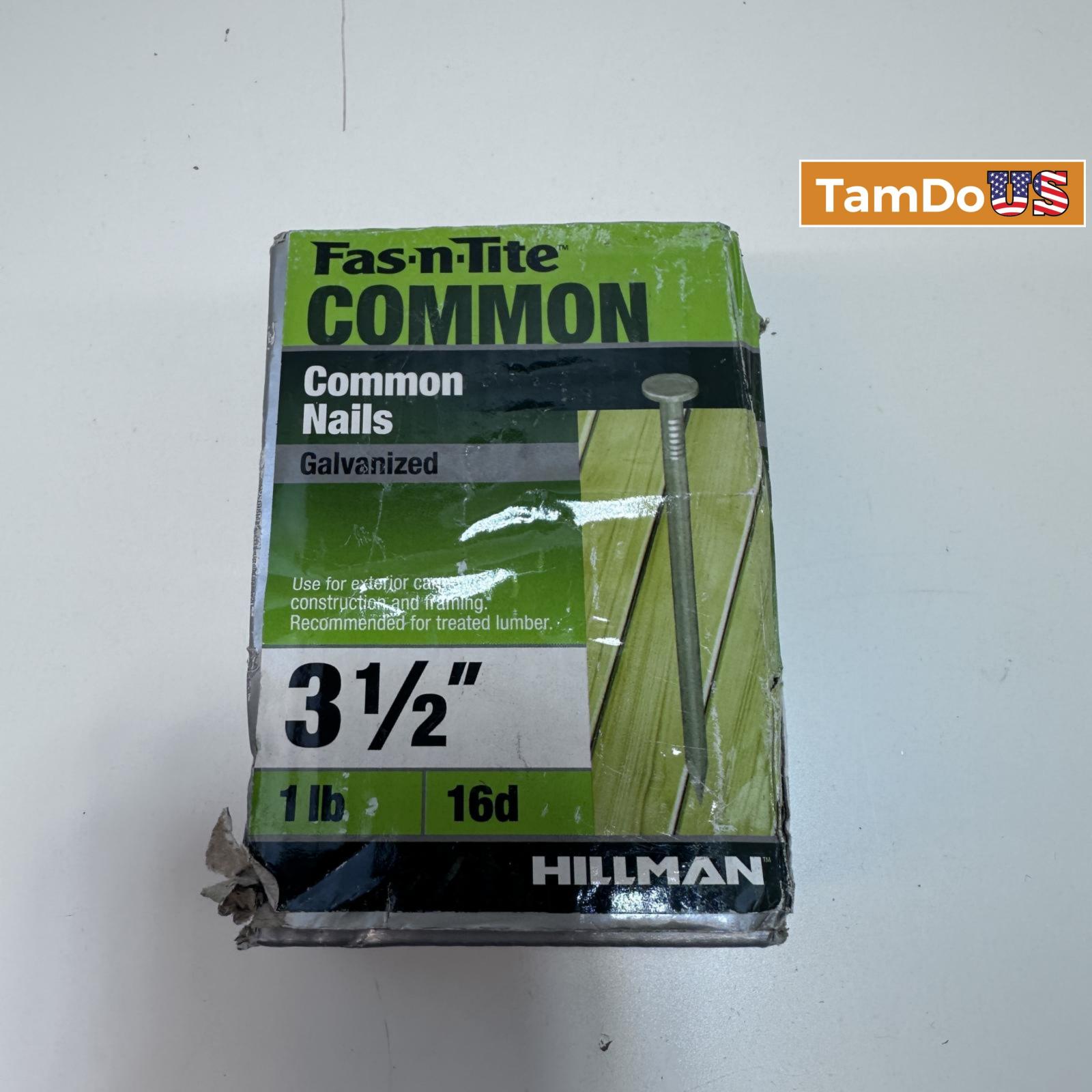 Hillman Fasteners™ 461287 Galvanized Common Nails, 3.5" x 16D, 1 Lb - Photo 6