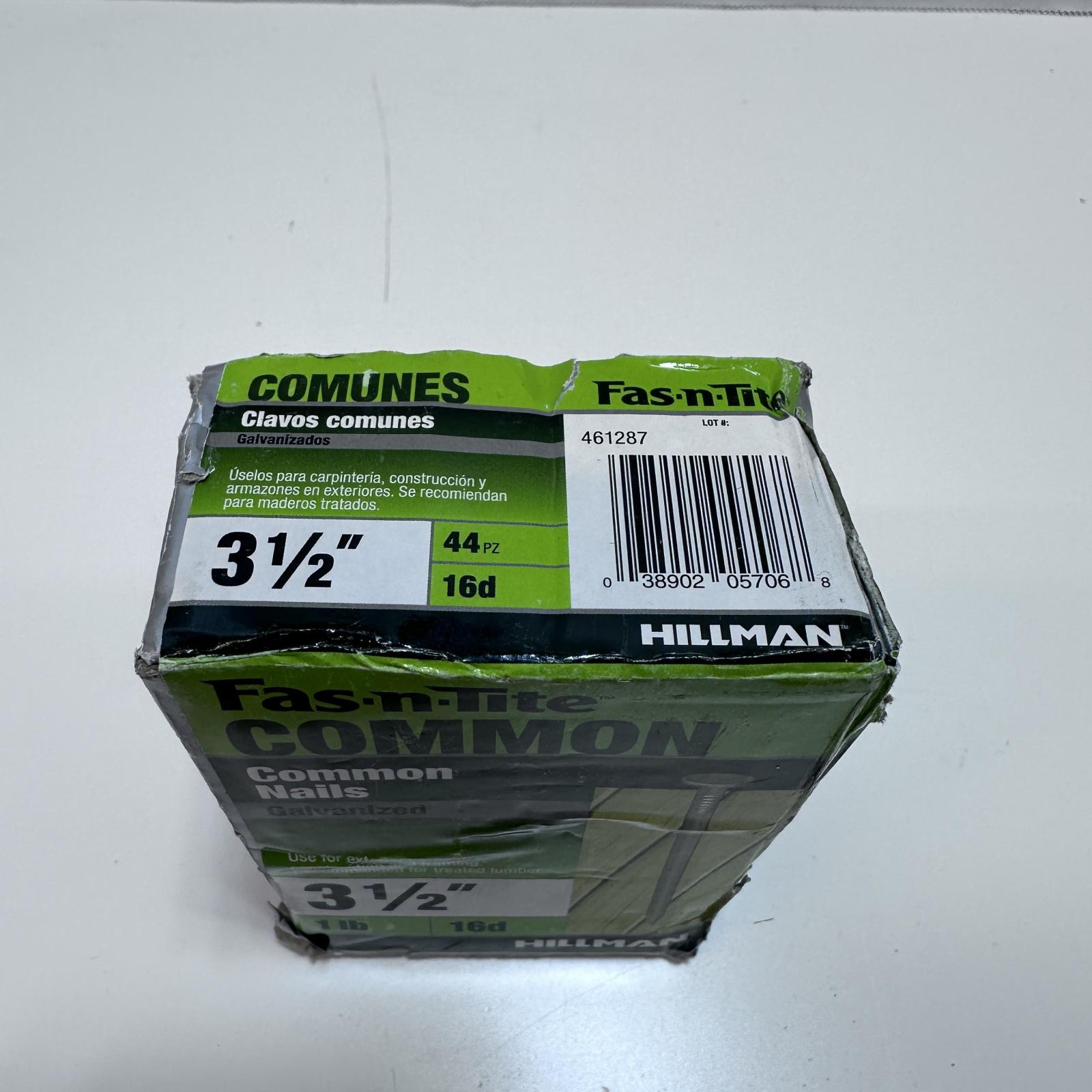 Hillman Fasteners™ 461287 Galvanized Common Nails, 3.5" x 16D, 1 Lb - Photo 3