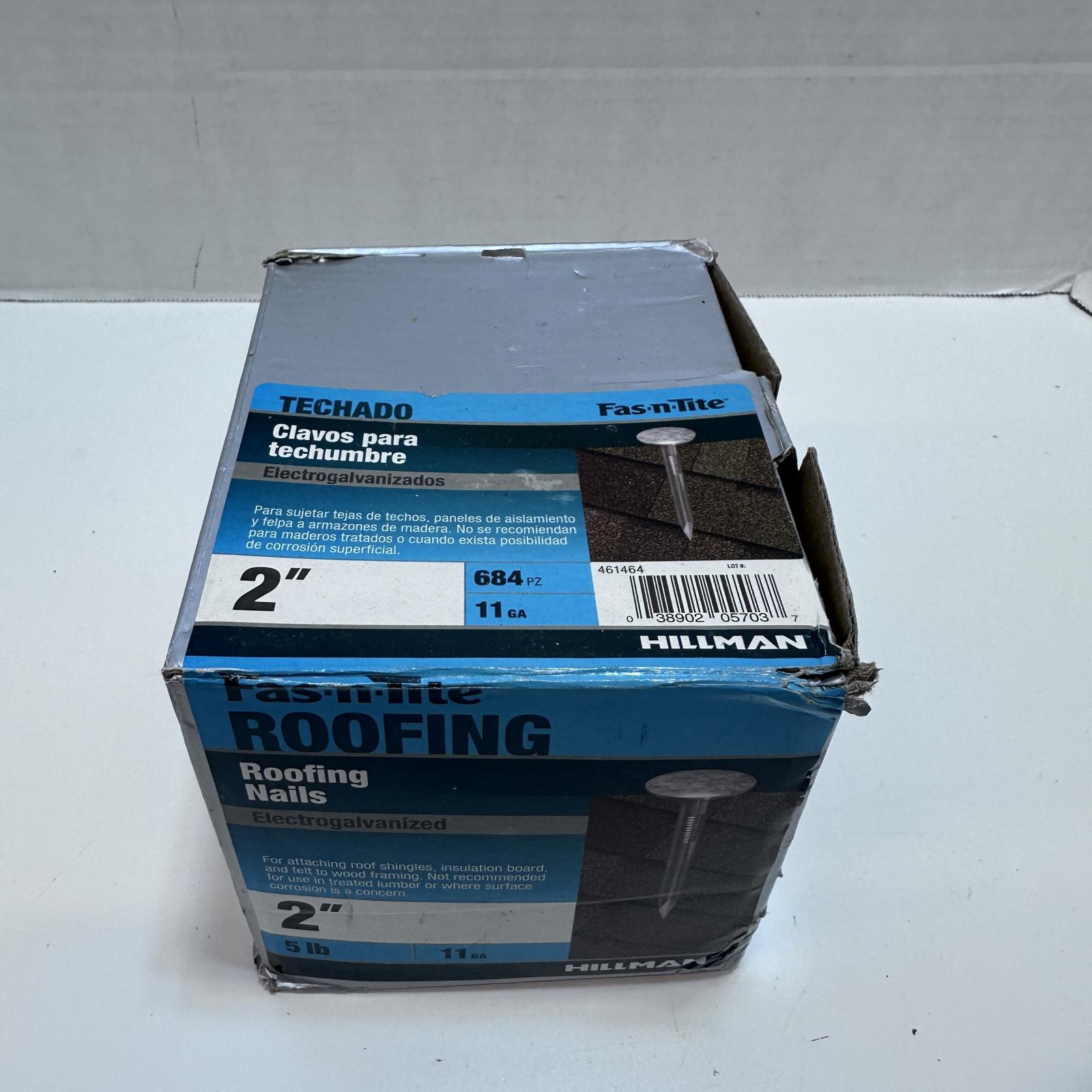 HILLMAN FASTENERS 5lb 2" x 11 Gauge Fasn-Rite Electro Galvanized Roofing - Photo 4