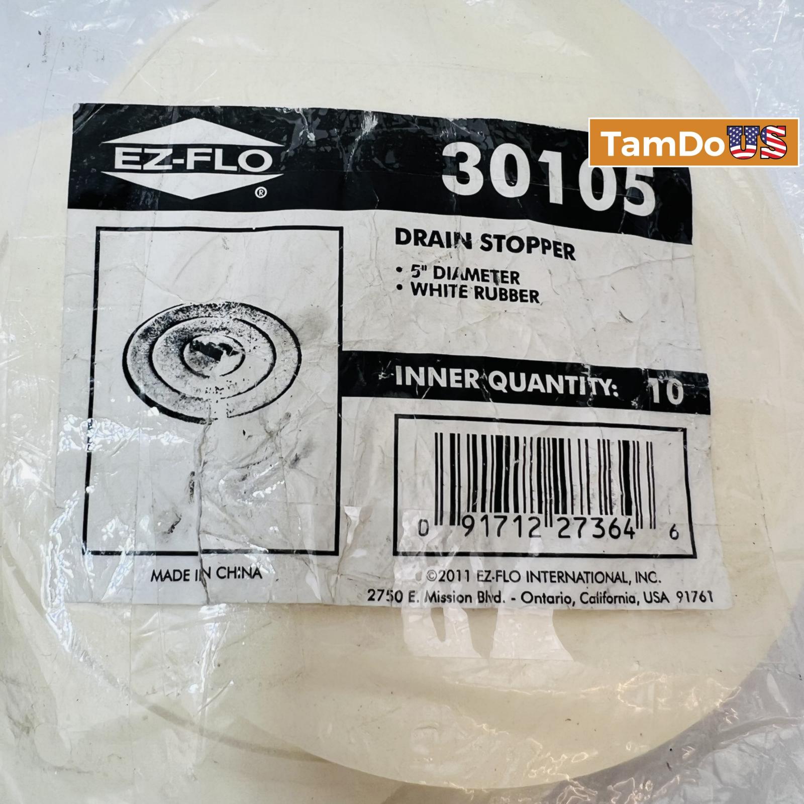EZ-FLO 30105 Drain Stopper 5" Diameter White Rubber - Photo 4