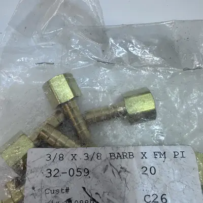 Midland 3/8" Hose ID x 3/8" Female NPTF Rigid Adapter at Hydraulics, Pneumatics & Plumbing in new condition