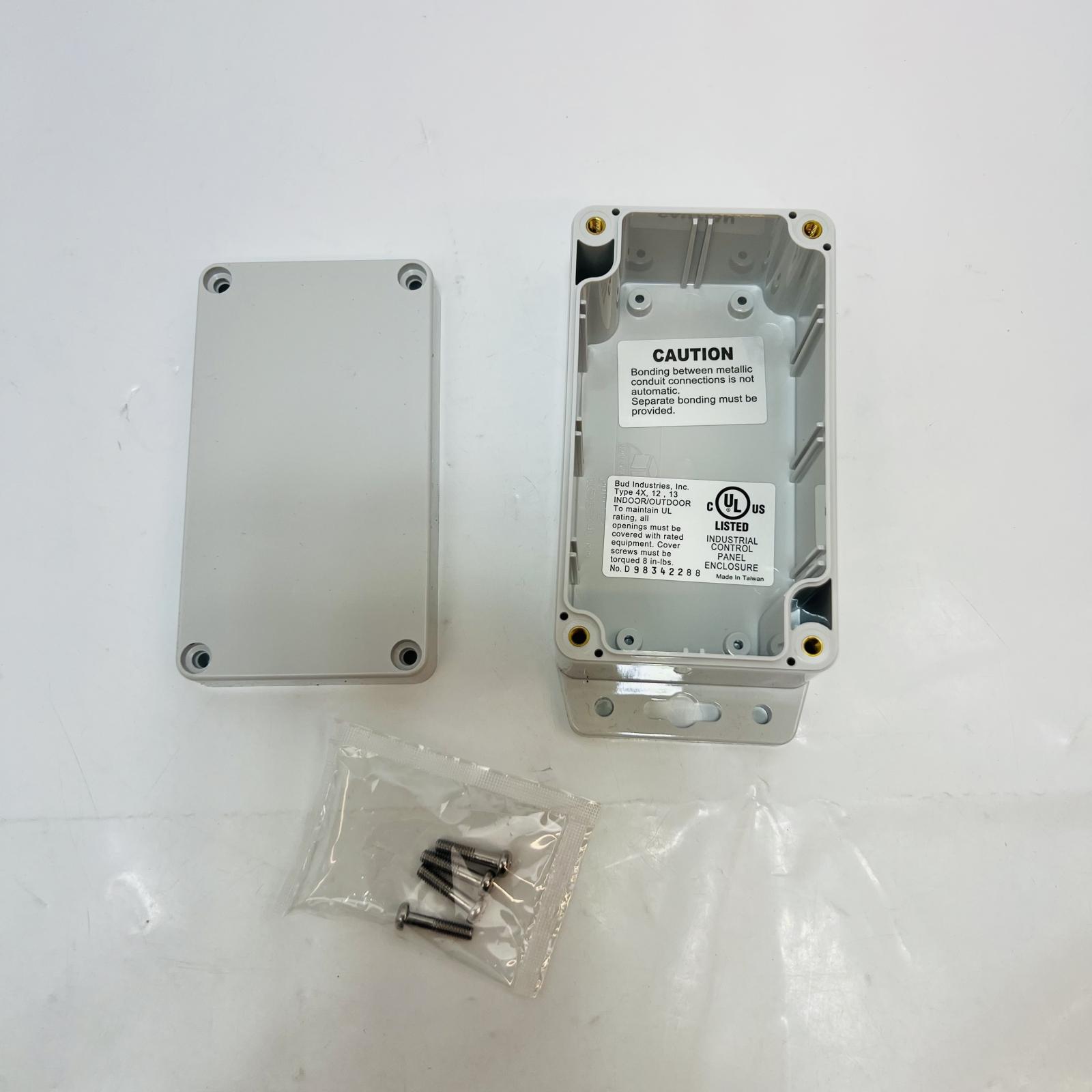 Lot of 2 BUD Industries Pn-1322 Enclosure Junction Box - Photo 4