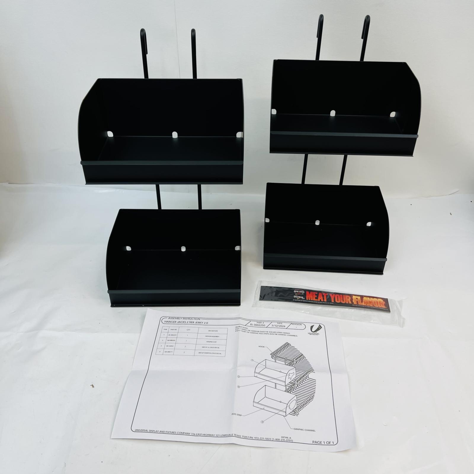 Pepsico 2Tier Food Hanger Display, Black Metal - Doritos/Jack Links - Photo 4