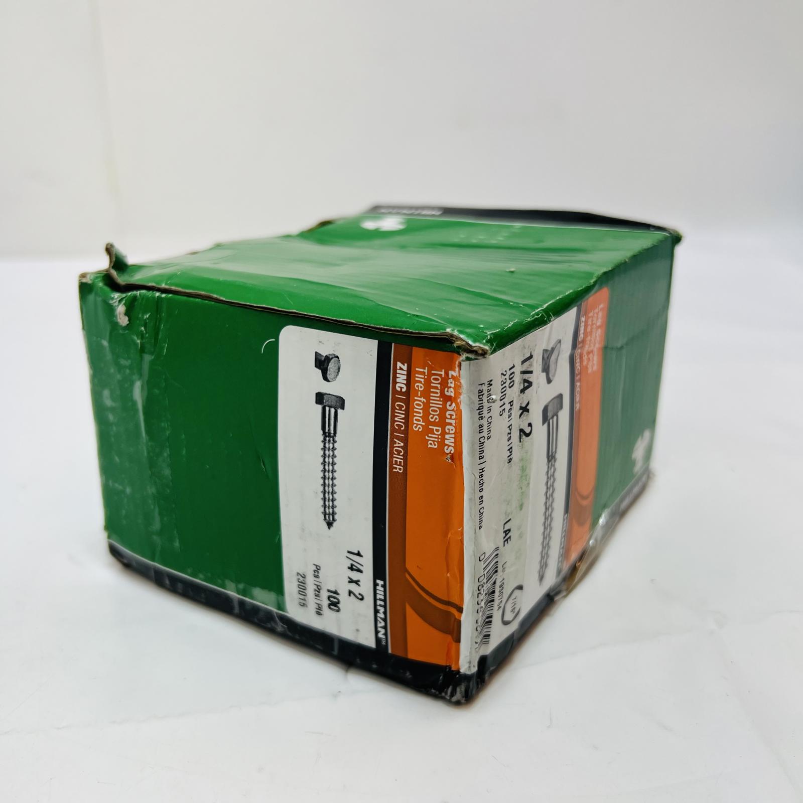 Hillman Zinc-Plated Steel Coarse Thread Hex Lag Screw 1/4 x 2 - Photo 2