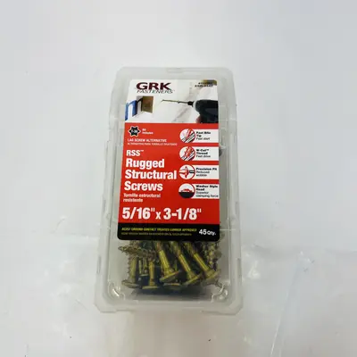 GRK FASTENERS ESR-2442 RSS 5/16" x 3-1/8" Screws 45CT at Fasteners & Hardware in new condition