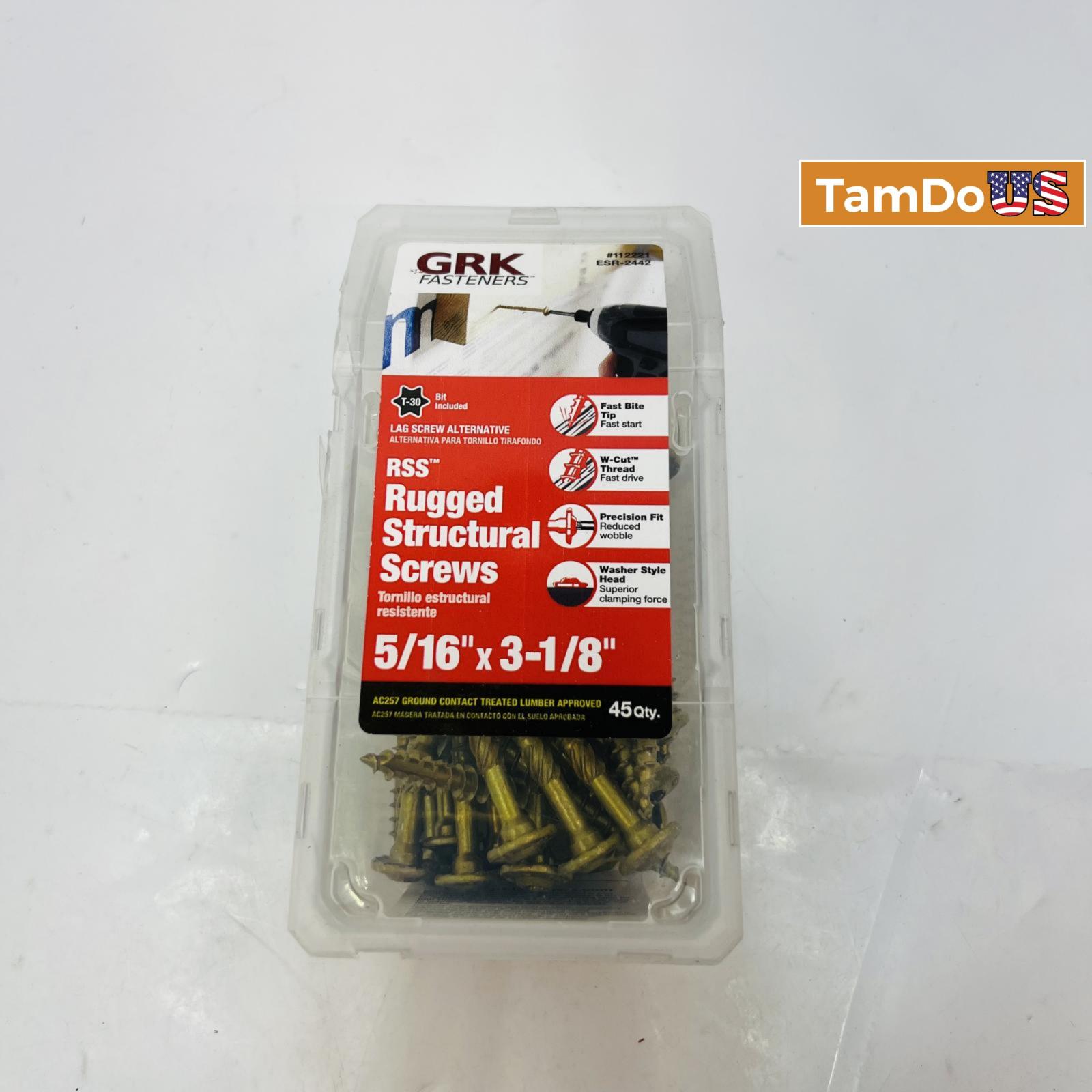 GRK FASTENERS ESR-2442 RSS 5/16" x 3-1/8" Screws 45CT - Photo 4