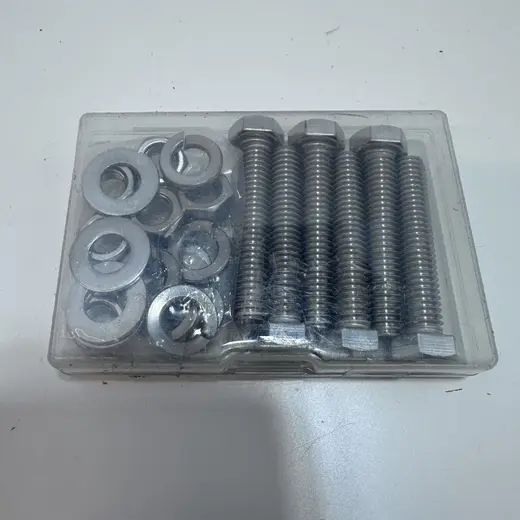 Niulunbao Hex Head Bolts, Nuts, Flat Washers, Lock Washers 3/8"-16x2", 6 Sets at TamDoUS Taylorsville