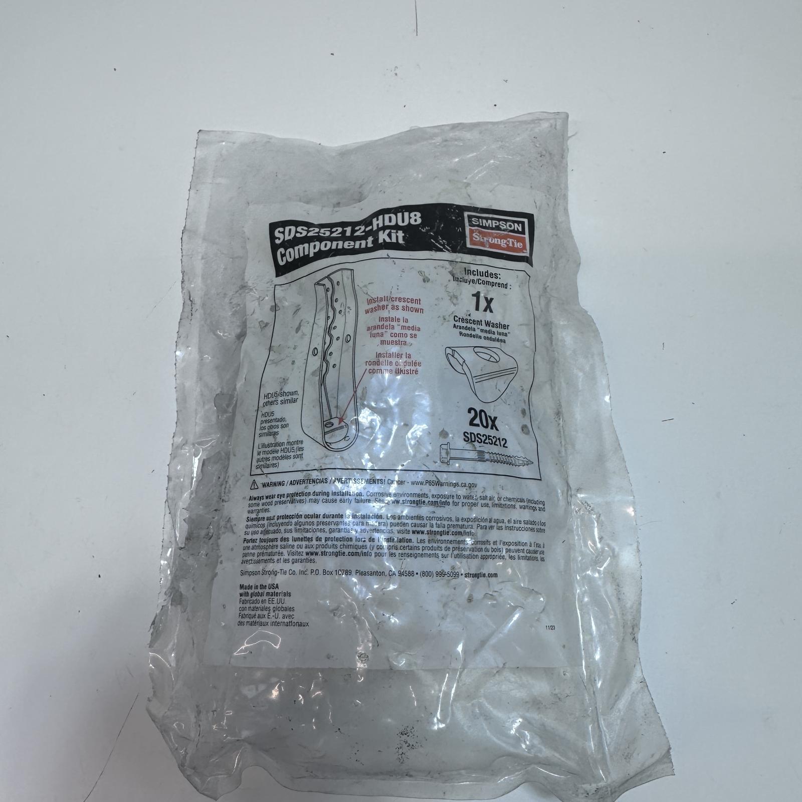 Simpson Strong-Tie Holdown Component Kit 21 Pieces SDS25212-HDU8 - Photo 3