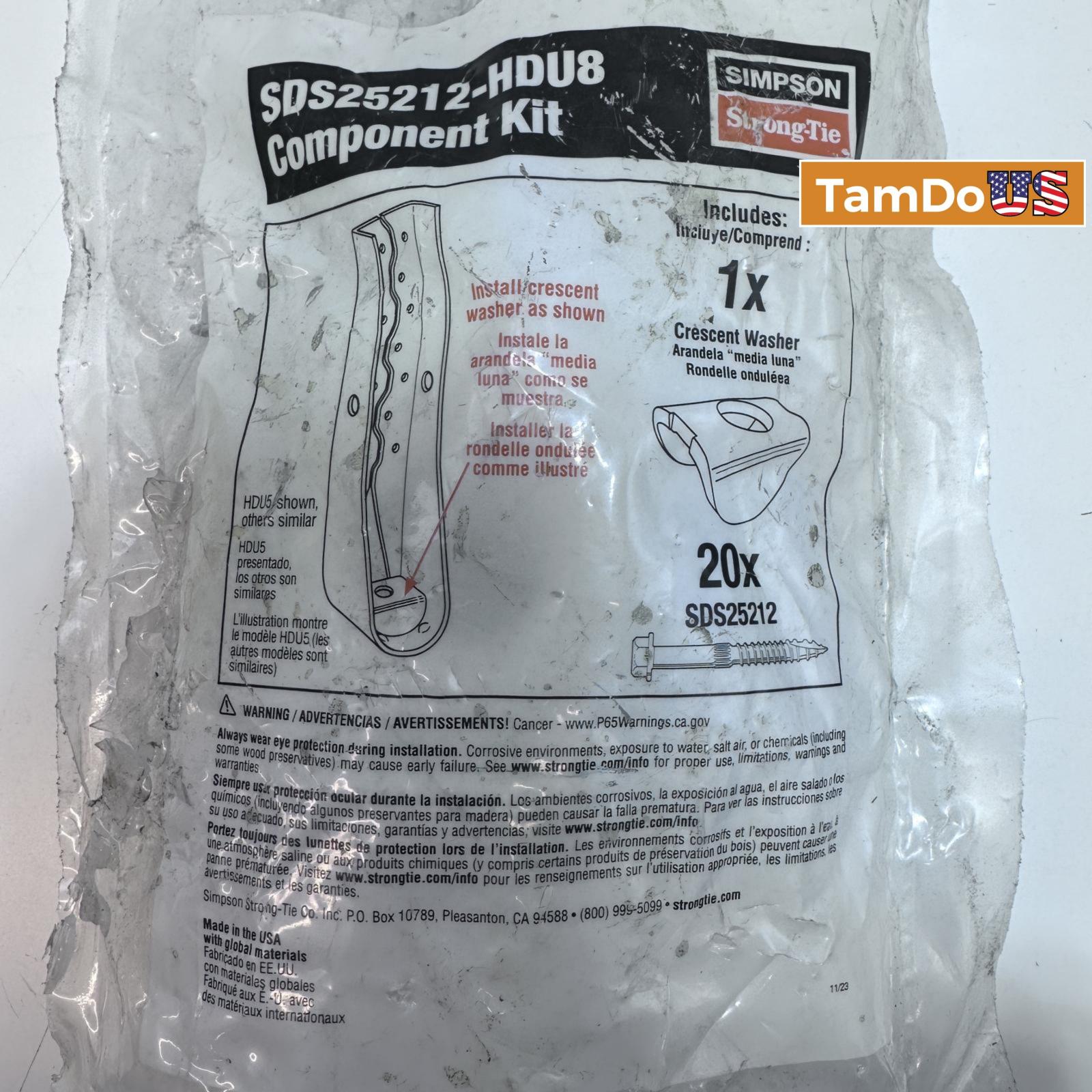 Simpson Strong-Tie Holdown Component Kit 21 Pieces SDS25212-HDU8 - Photo 4