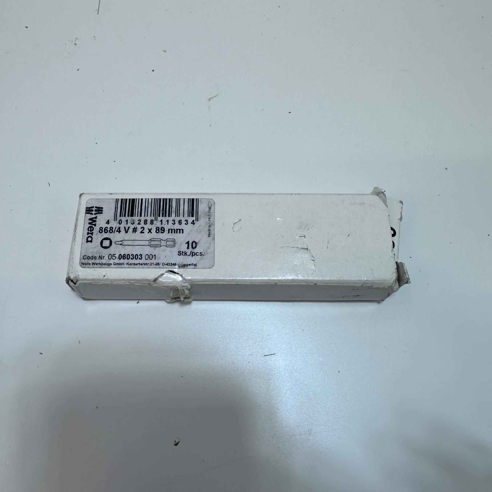Wera 060303, 868/4 V Square-Plus Bits, #2 x 89 mm (10 pcs) - Photo 4