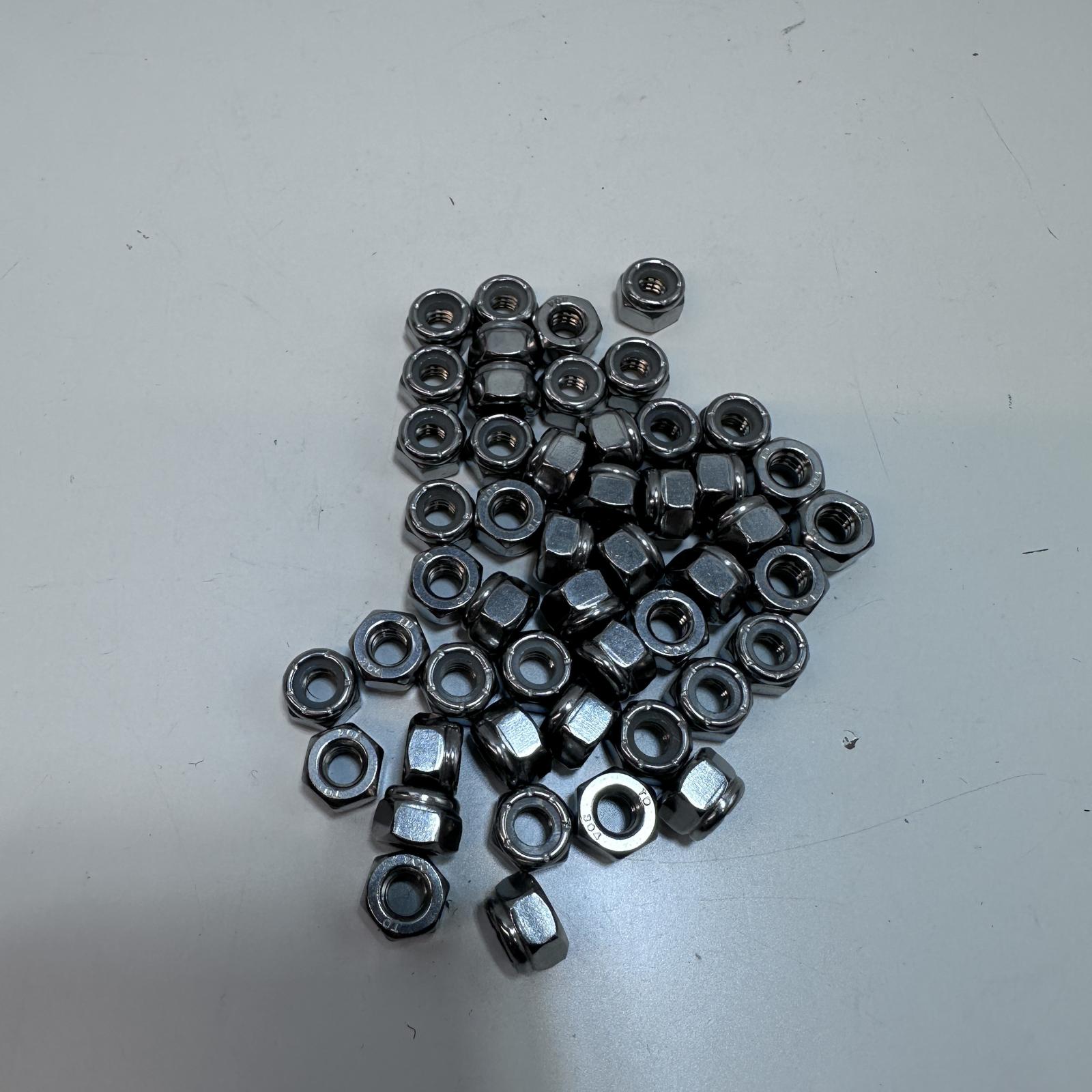 BinifiMux 1/4-20 Nylon Lock Nuts 304 Stainless Steel (Qty: 49) - Photo 4