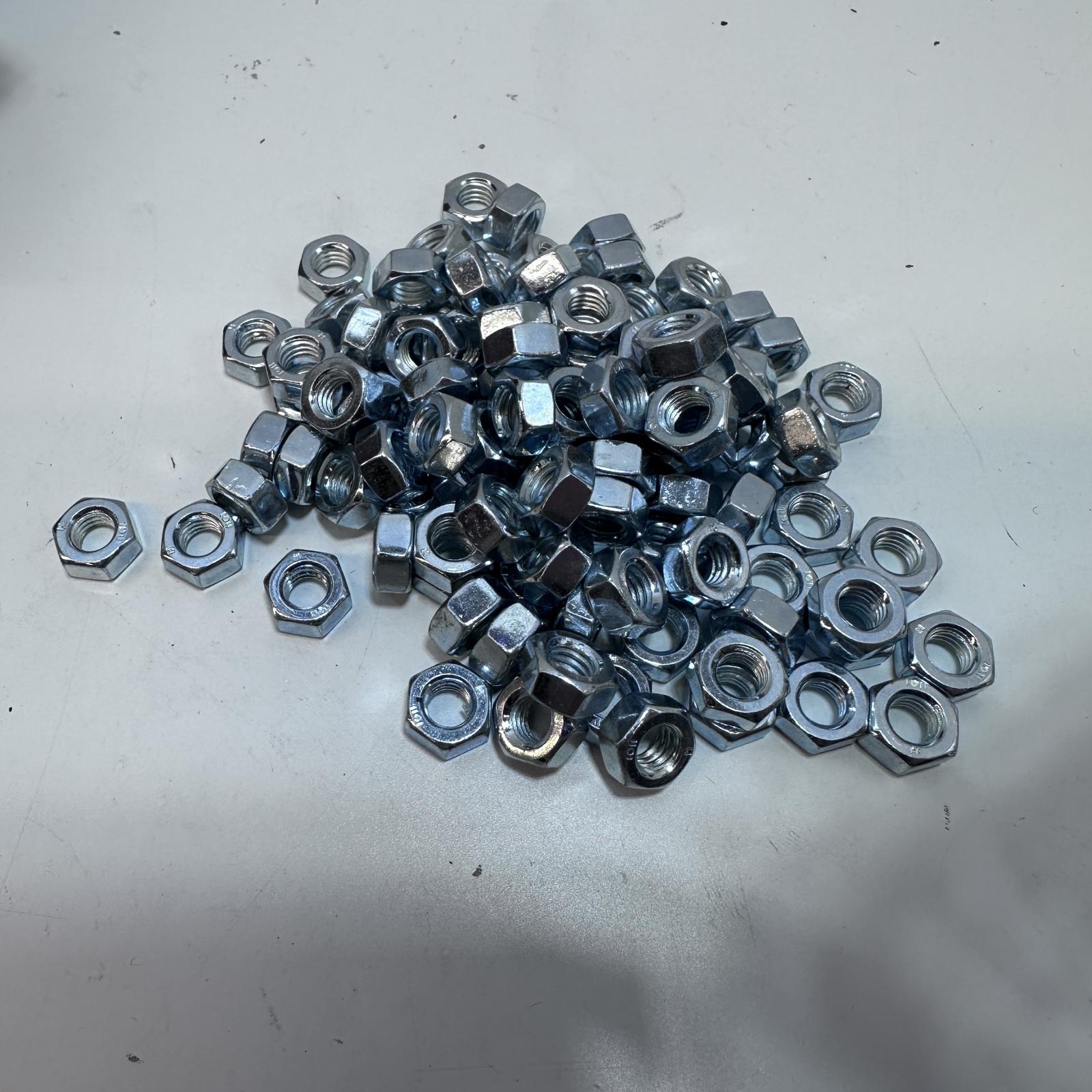 Box of 100 M6-1.00 DIN 934 Coarse Hex Nuts - Photo 4