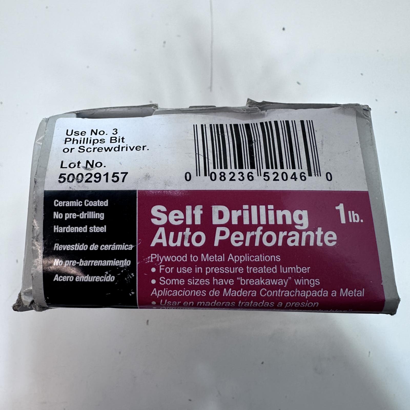 The Project Center Self Drilling Screws - 1/4-20 x 2-3/4" Flat Head w/ Wings - Photo 5