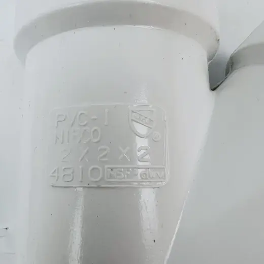 Lot of 2 Nibco 4810 PVC DWV 2" x 2" x 2" Wye Tee Fitting at TamDoUS Taylorsville