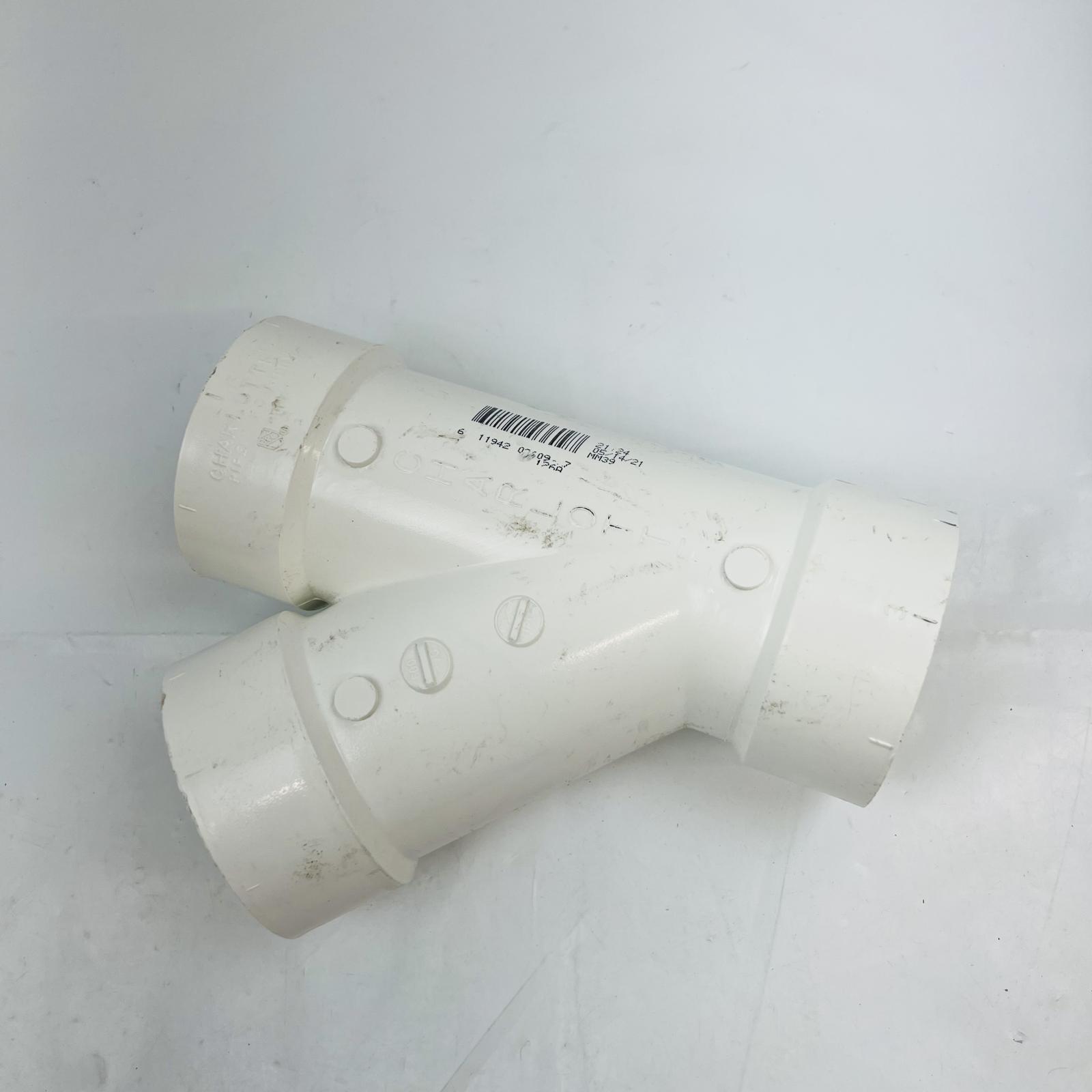 Lot of 2 DWV PVC Wye Fitting - Photo 4