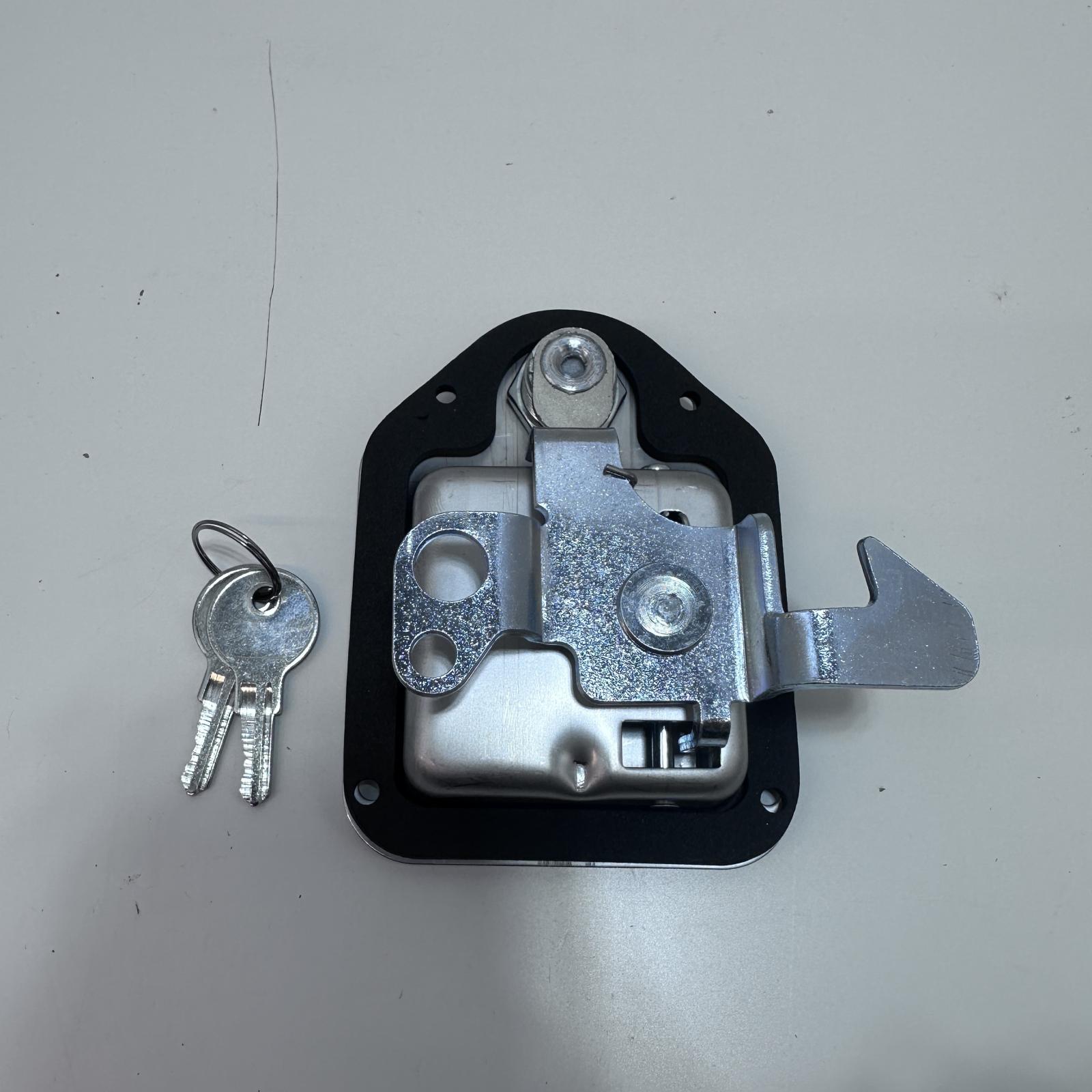 Chrome Locking Mini Paddle Handle - 90° Rotation - CH506 Key - Photo 2