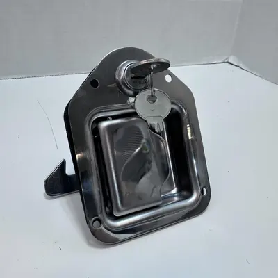 Chrome Locking Mini Paddle Handle - 90° Rotation - CH506 Key at Fasteners & Hardware in new_open_box condition