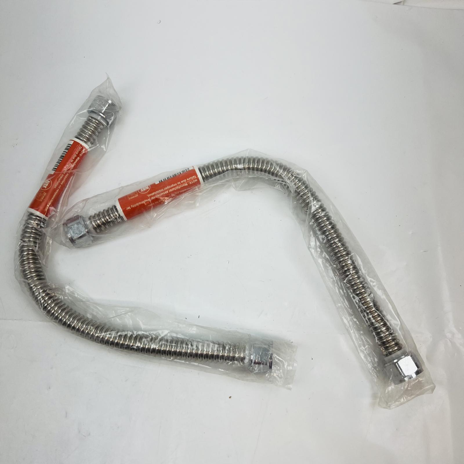 Lot of 2 Wolverine Brass 3/4" FIP x 3/4" FIP x 18" L Water Heater Connector - Photo 2