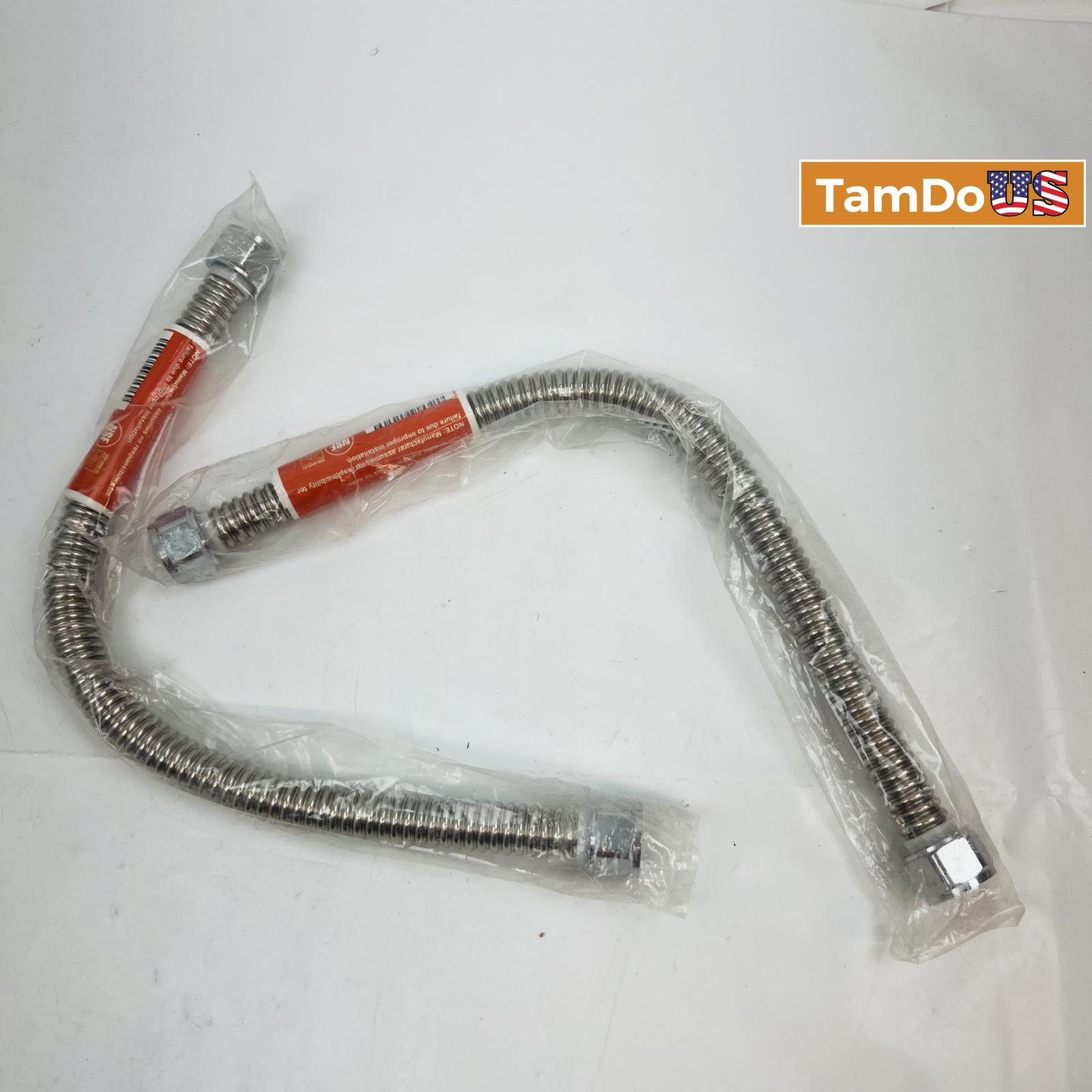 Lot of 2 Wolverine Brass 3/4" FIP x 3/4" FIP x 18" L Water Heater Connector - Photo 4