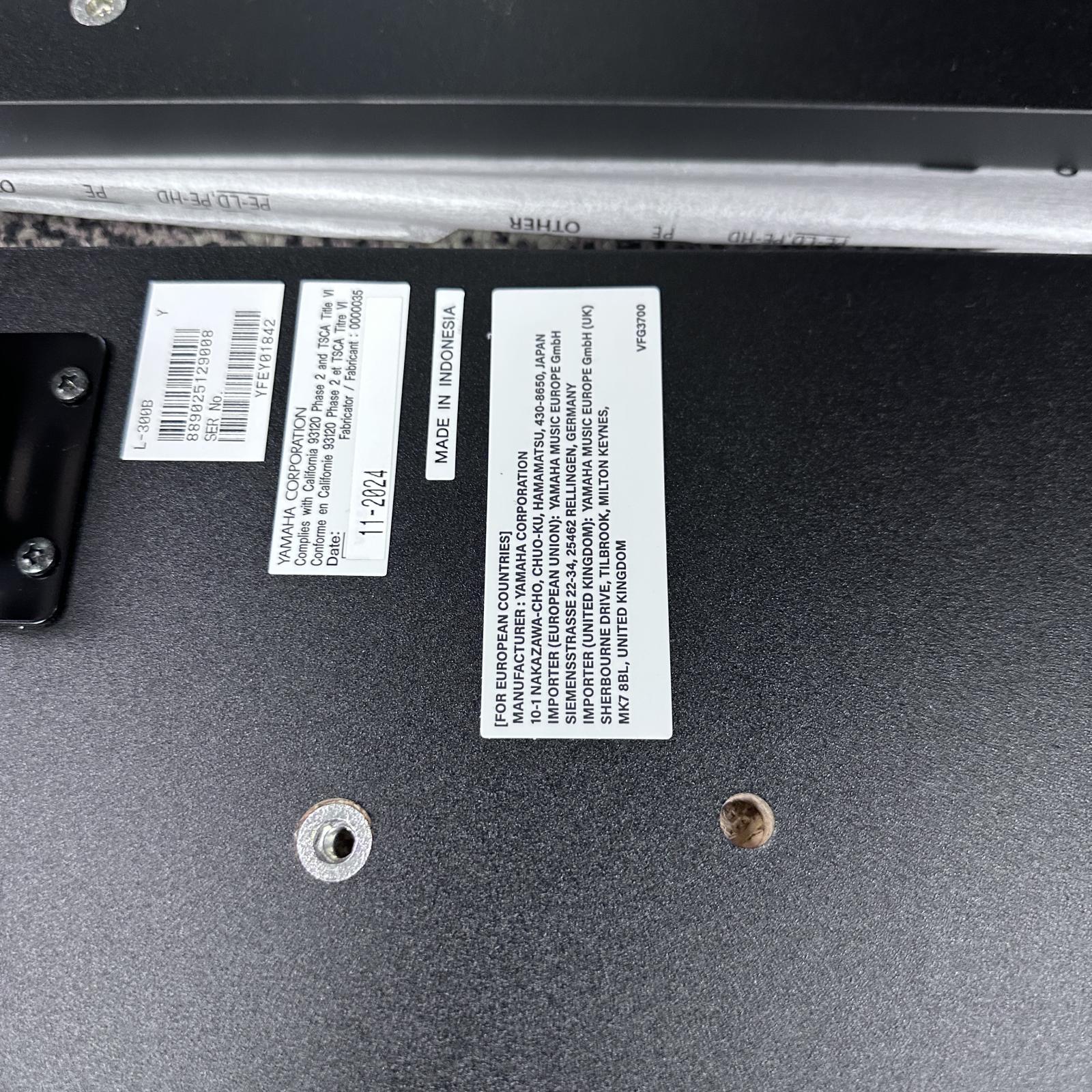 Yamaha L-300b Matching Piano Stand For Yamaha DGX-670 - Black - Photo 7