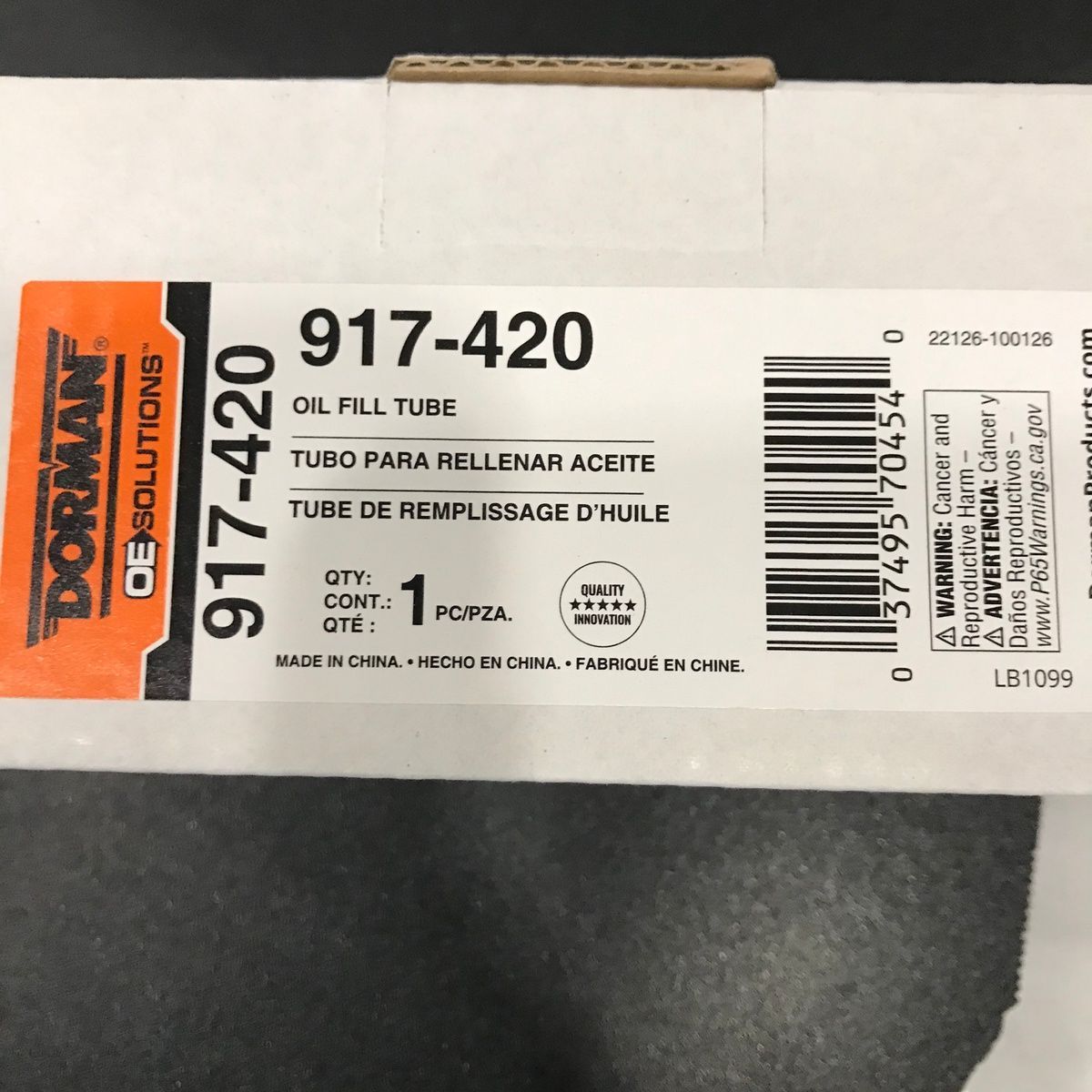 Dorman 917-420 Replacement Oil Fill Tube for 2006 Cadillac Escalade EXT - Photo 2