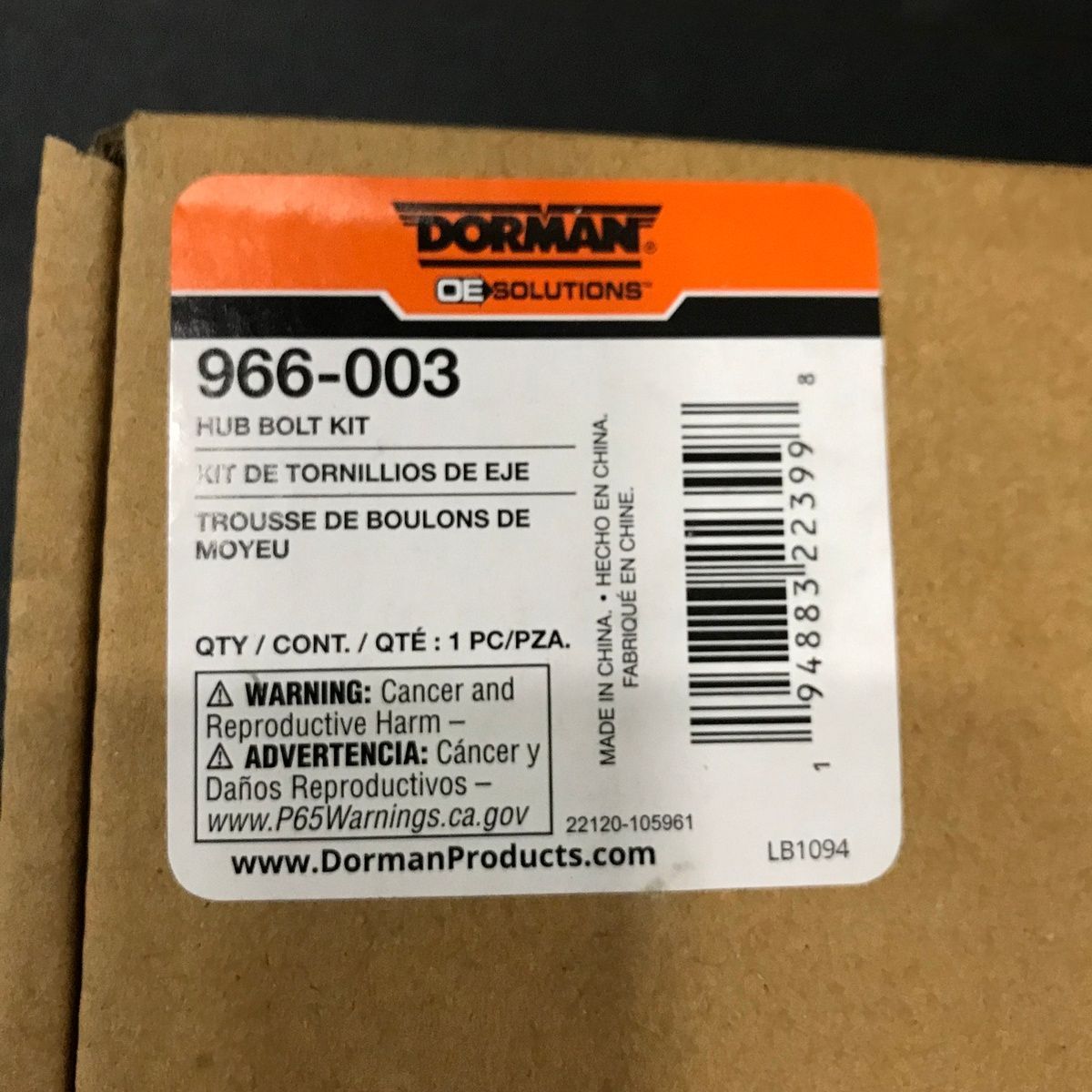 DORMAN 966-003 Wheel Hub Bolt For Select 15-20 Ford Models - Photo 3