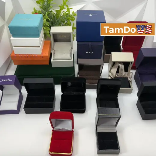 Collection of Empty Jewelry Gift Boxes - Ring, Diamond, Necklace, Earring at TamDoUS Taylorsville