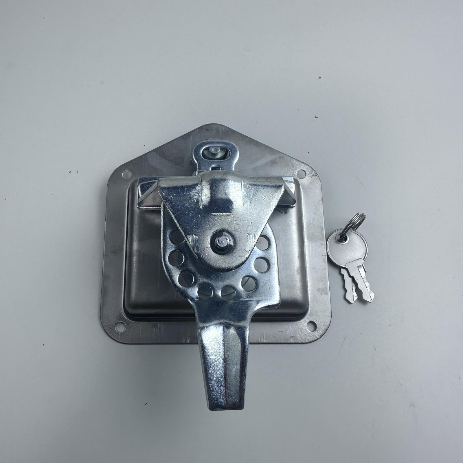 Flush Mount Trailer Toolbox Latch - Paddle Handle Lock & Keys - Photo 1