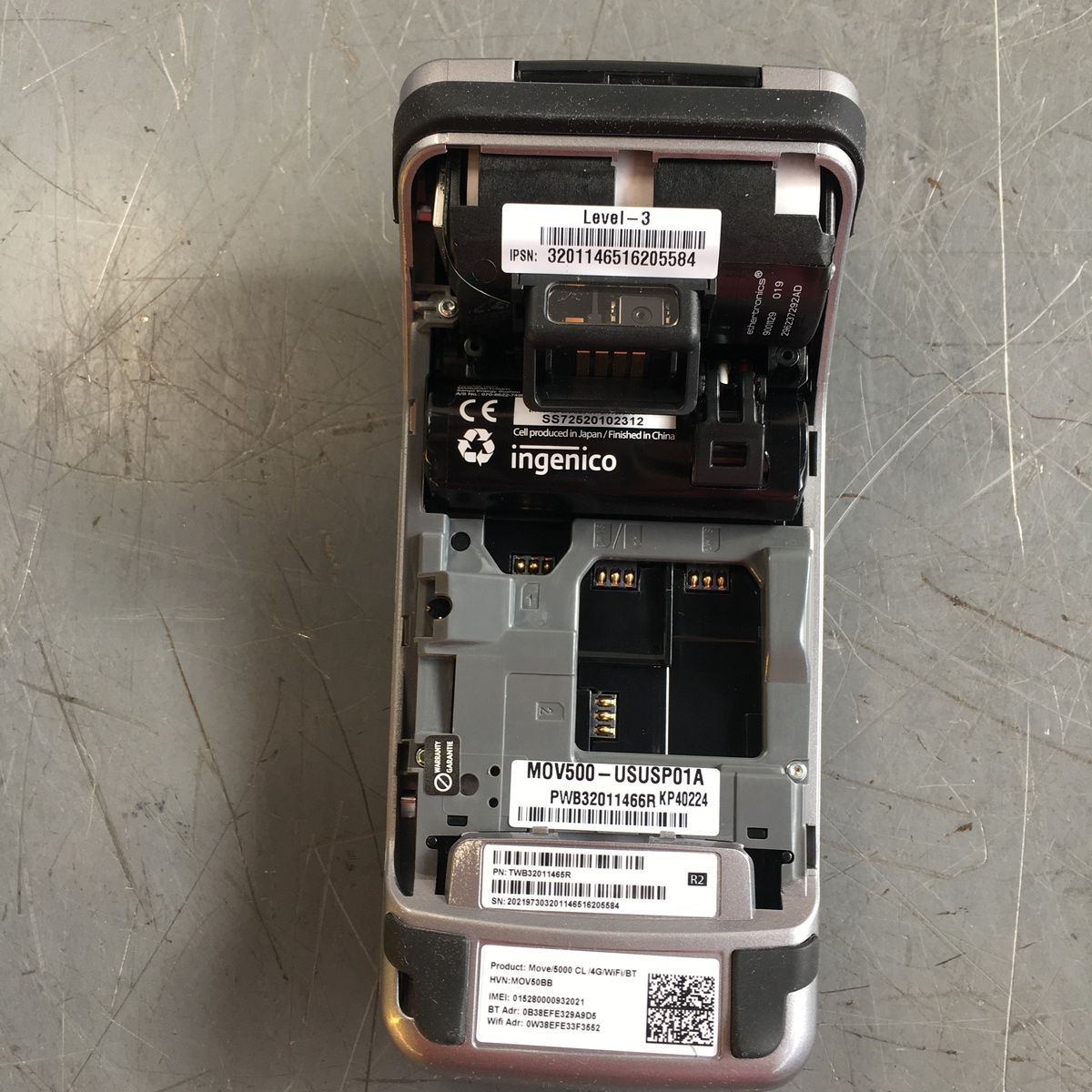 Ingenico Move 5000 Pos Payment Credit Card Terminal With Battery - Photo 5