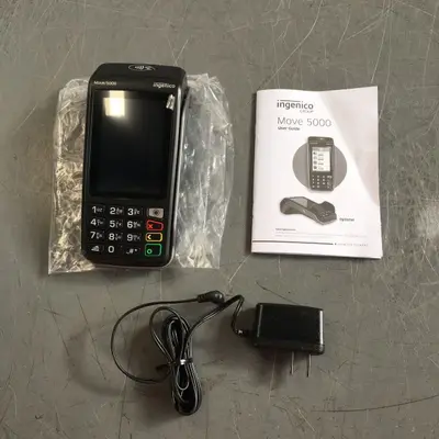 Ingenico Move 5000 Pos Payment Credit Card Terminal With Battery at Office in for_part condition