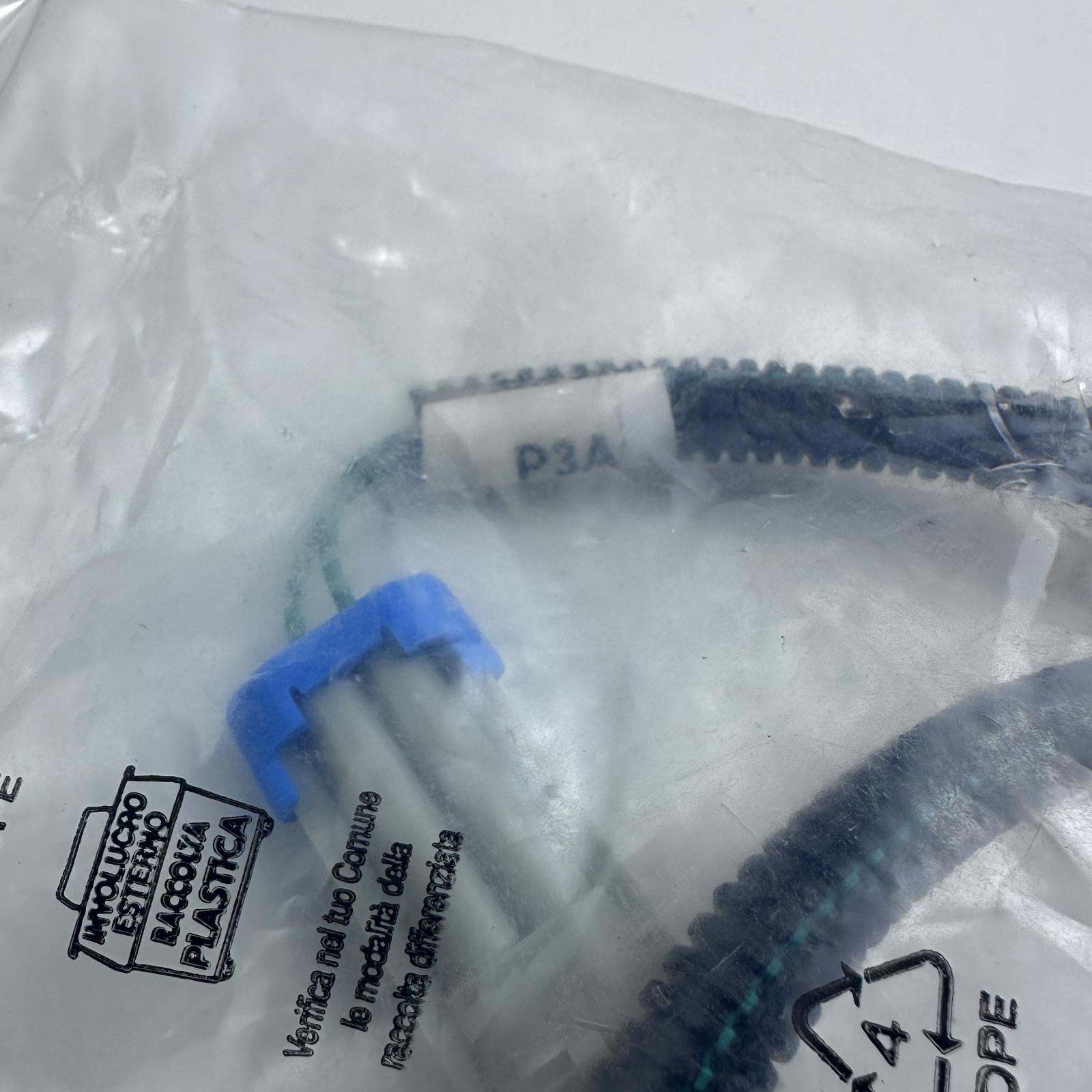 Lot of 5 Wiring Harness Cable - P3A - Black Protective Tube - Blue Connector - Photo 2