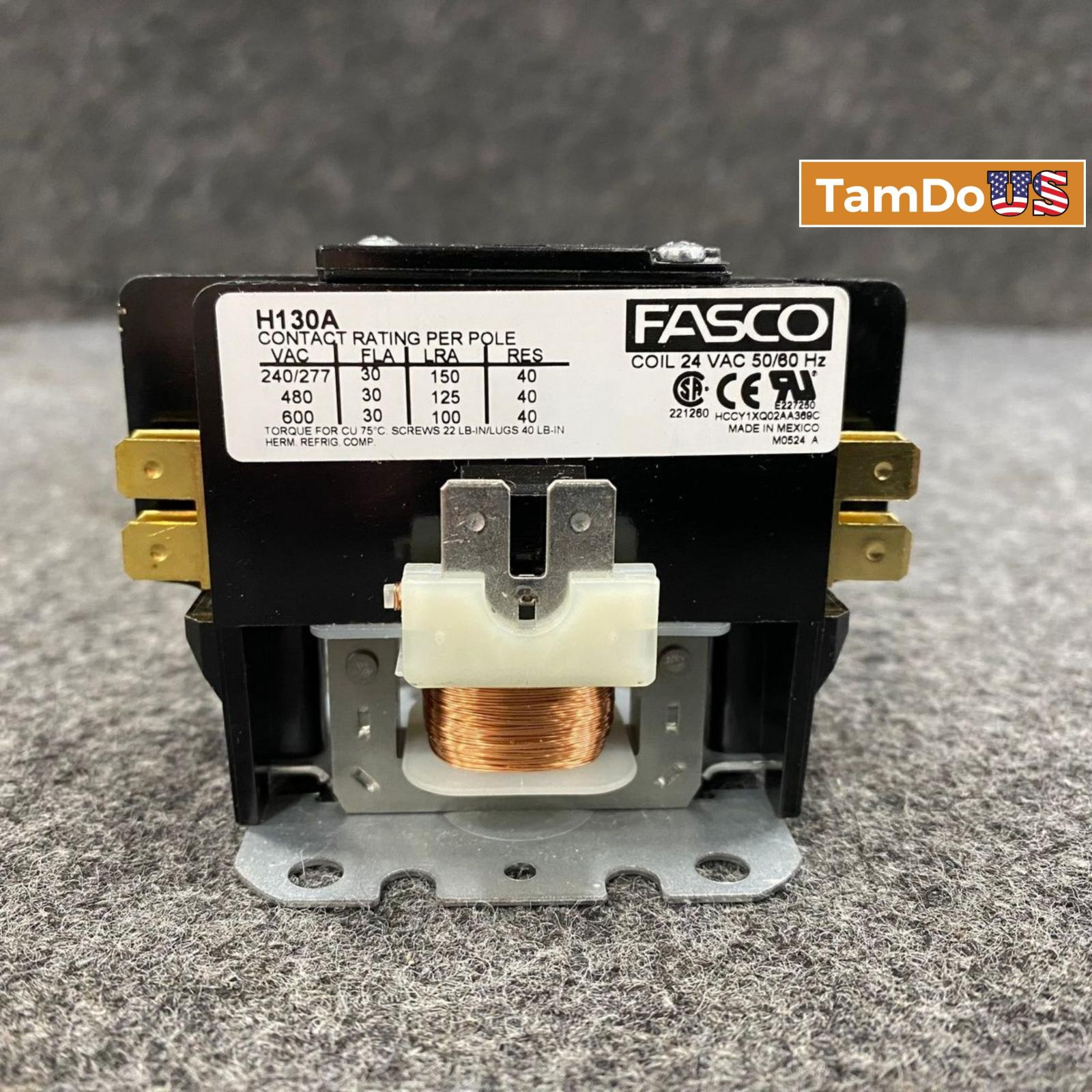 FASCO H130A Definite Purpose Contactor 1P 30 FLA 40A RES 24VAC - Photo 12