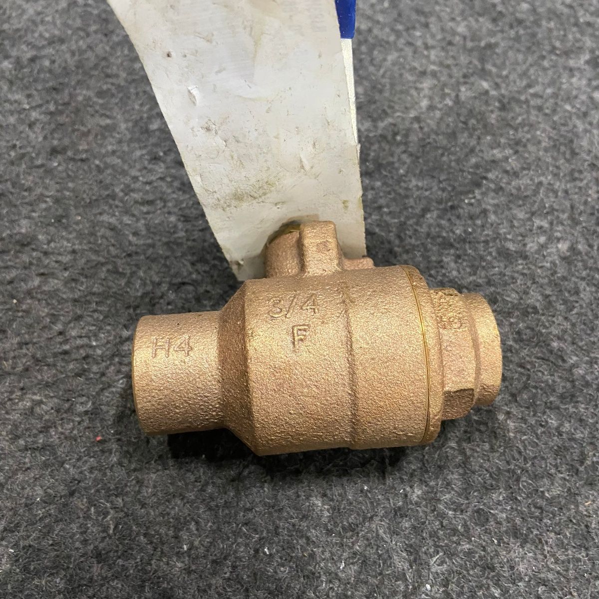 LOT OF 5 NIBCOS S-585-70-66 Two-piece Bronze Ball Valve 3/4" Solder - Photo 3