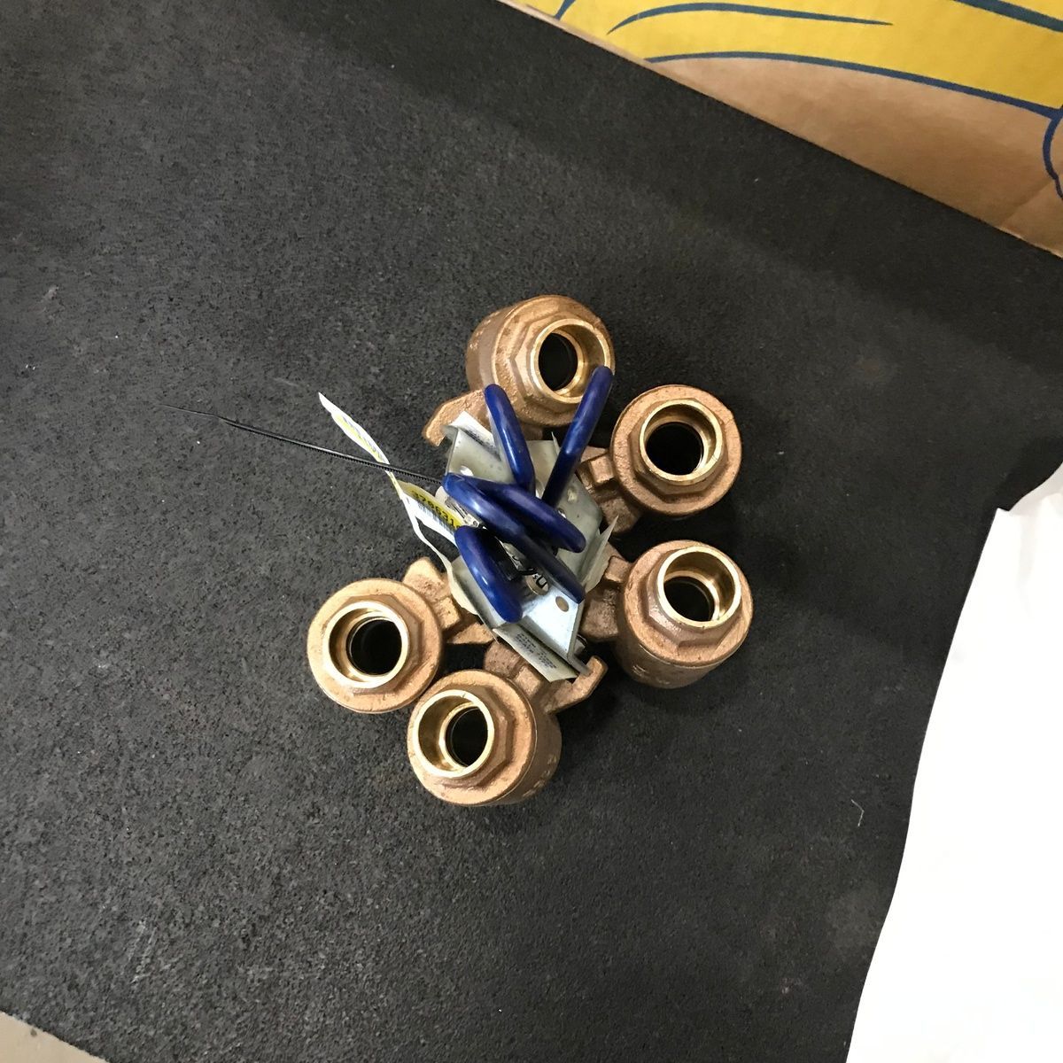 LOT OF 5 NIBCOS S-585-70-66 Two-piece Bronze Ball Valve 3/4" Solder - Photo 9