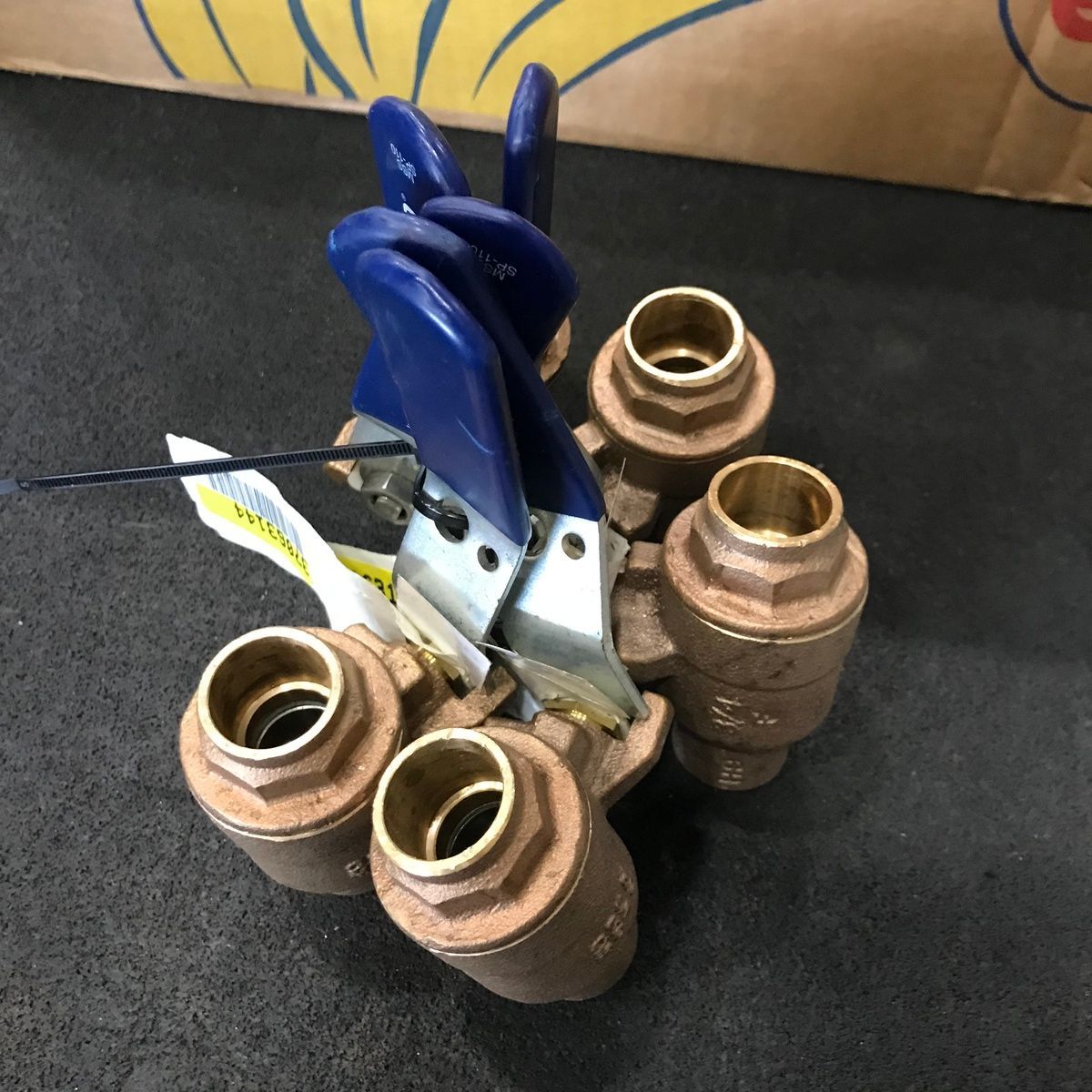 LOT OF 5 NIBCOS S-585-70-66 Two-piece Bronze Ball Valve 3/4" Solder - Photo 10