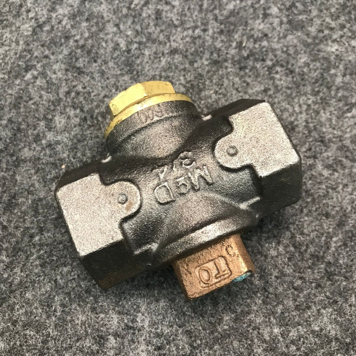 A.Y. McDonald 3/4" Gas Plug Shut Off Valve - Photo 2