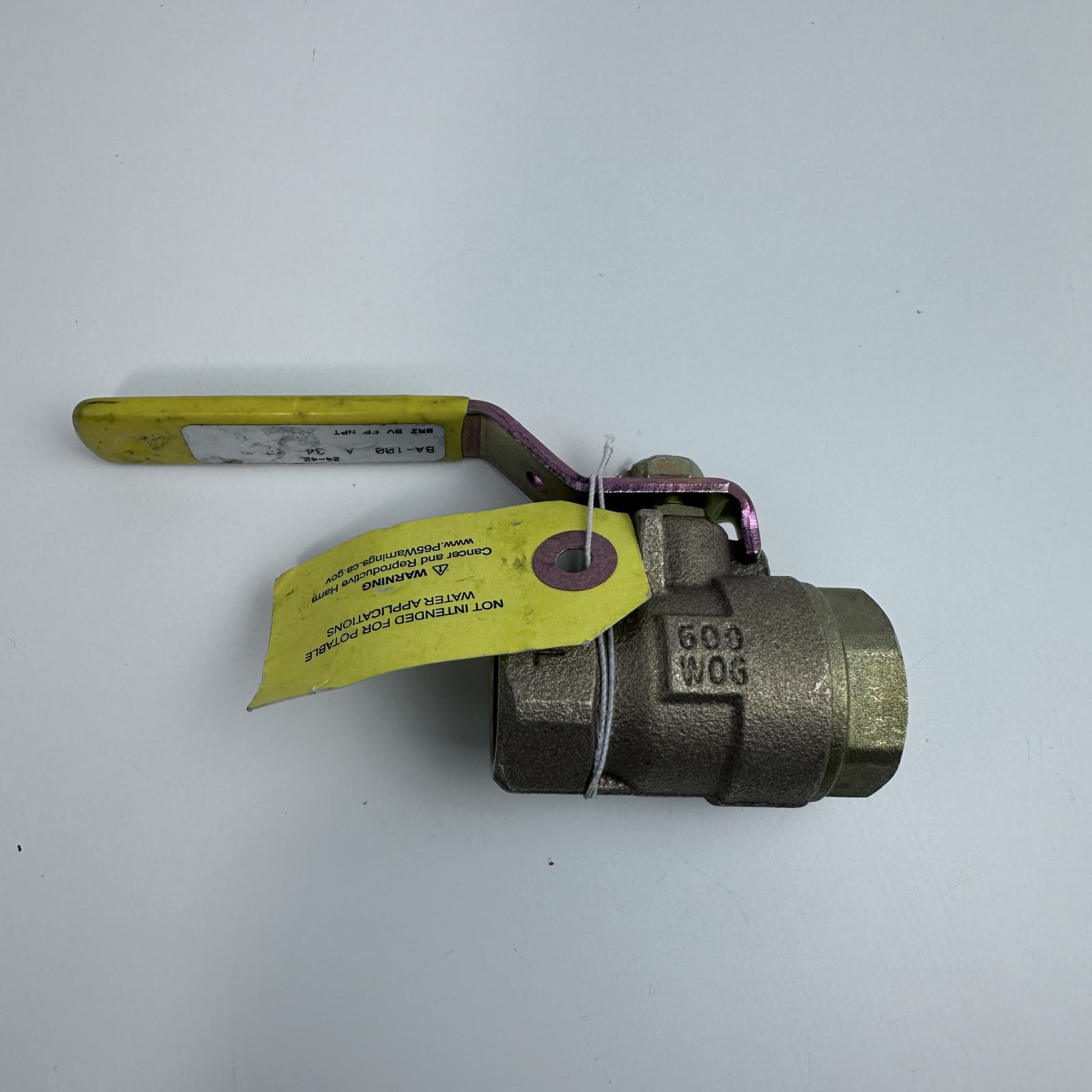 Milwaukee 3/4" Bronze Ball Valve Full Port NPT - Photo 7